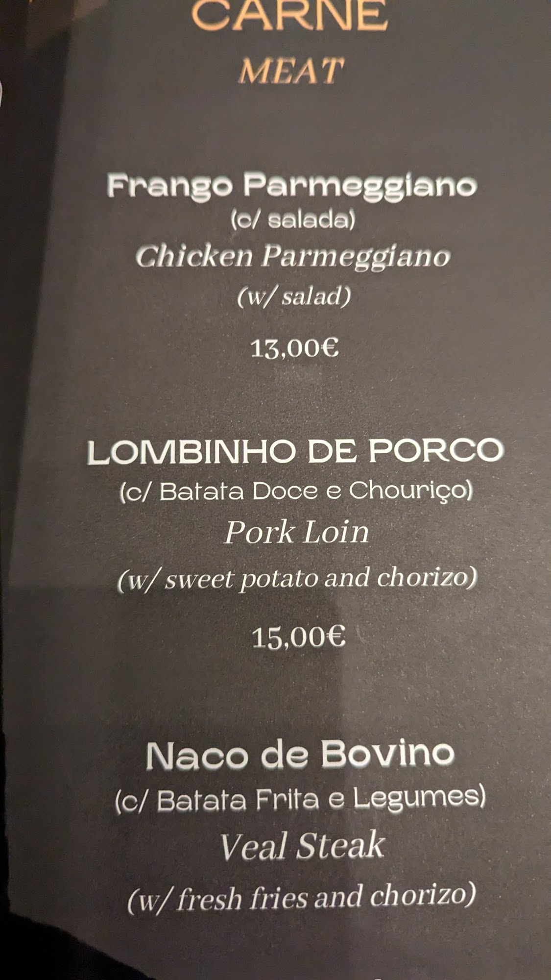 Pedro Homem Bistrô Cocktails & Wine Bar Menu