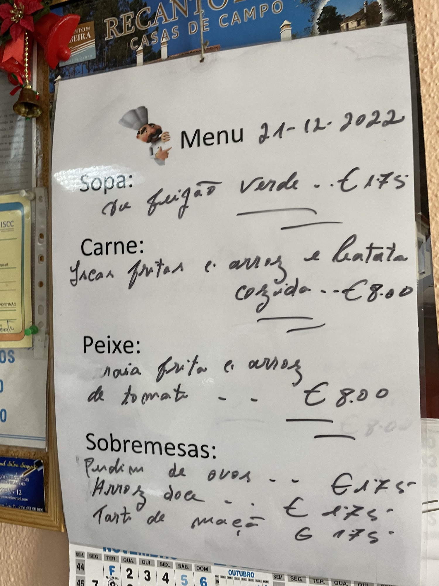Café Mirasol Menu