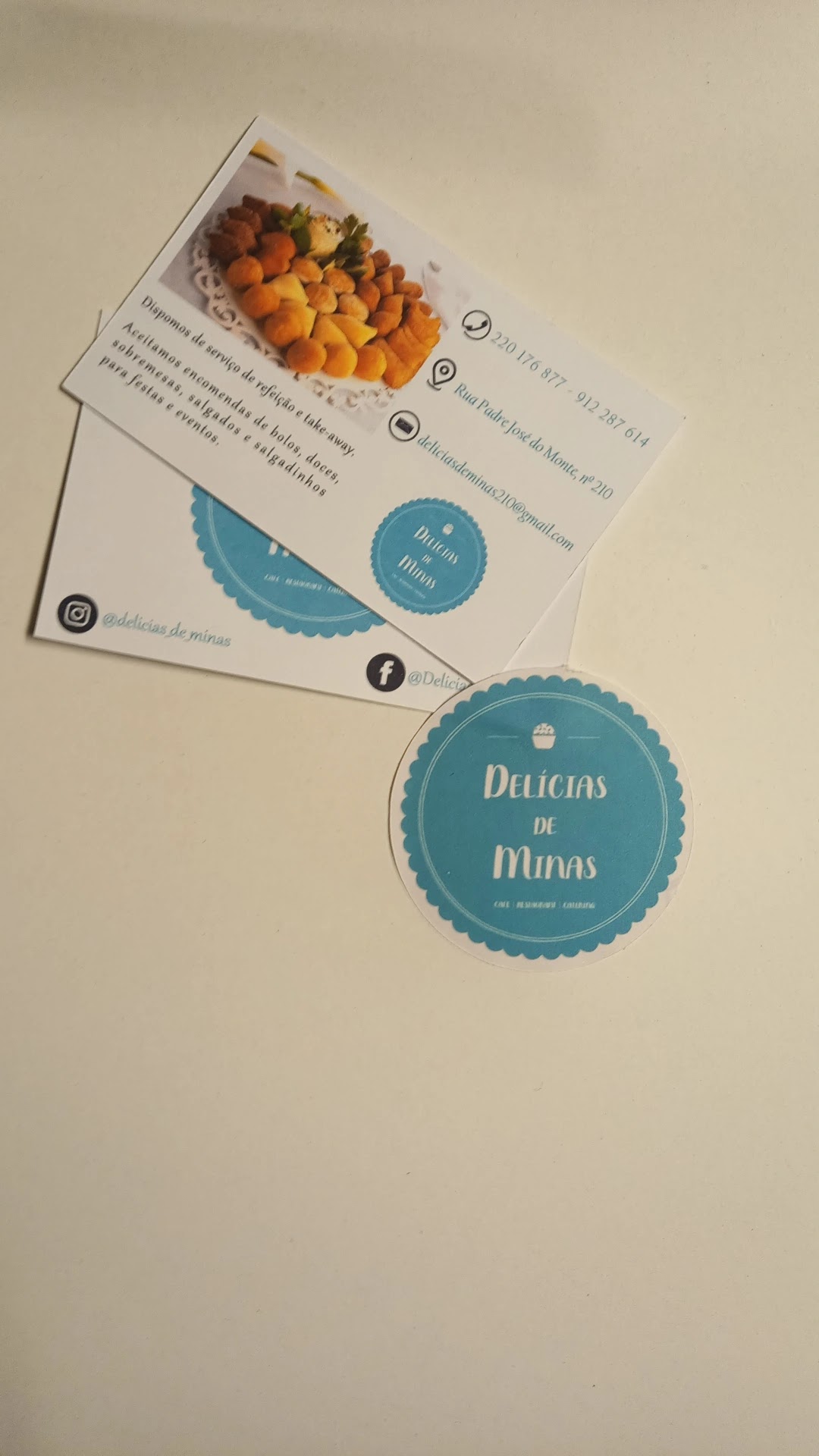 Delícias de Minas Menu