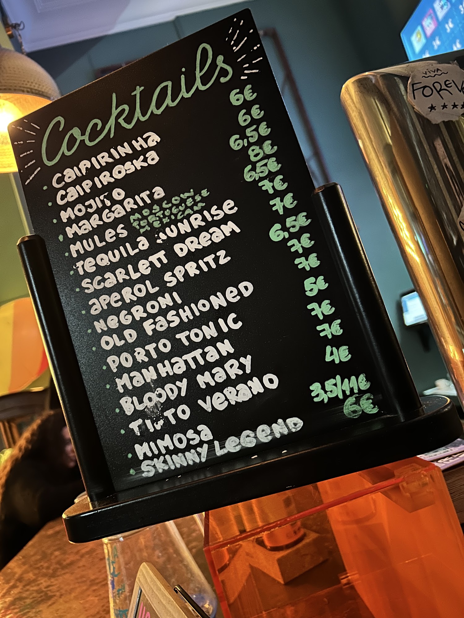 Bar of Soap - Porto Menu