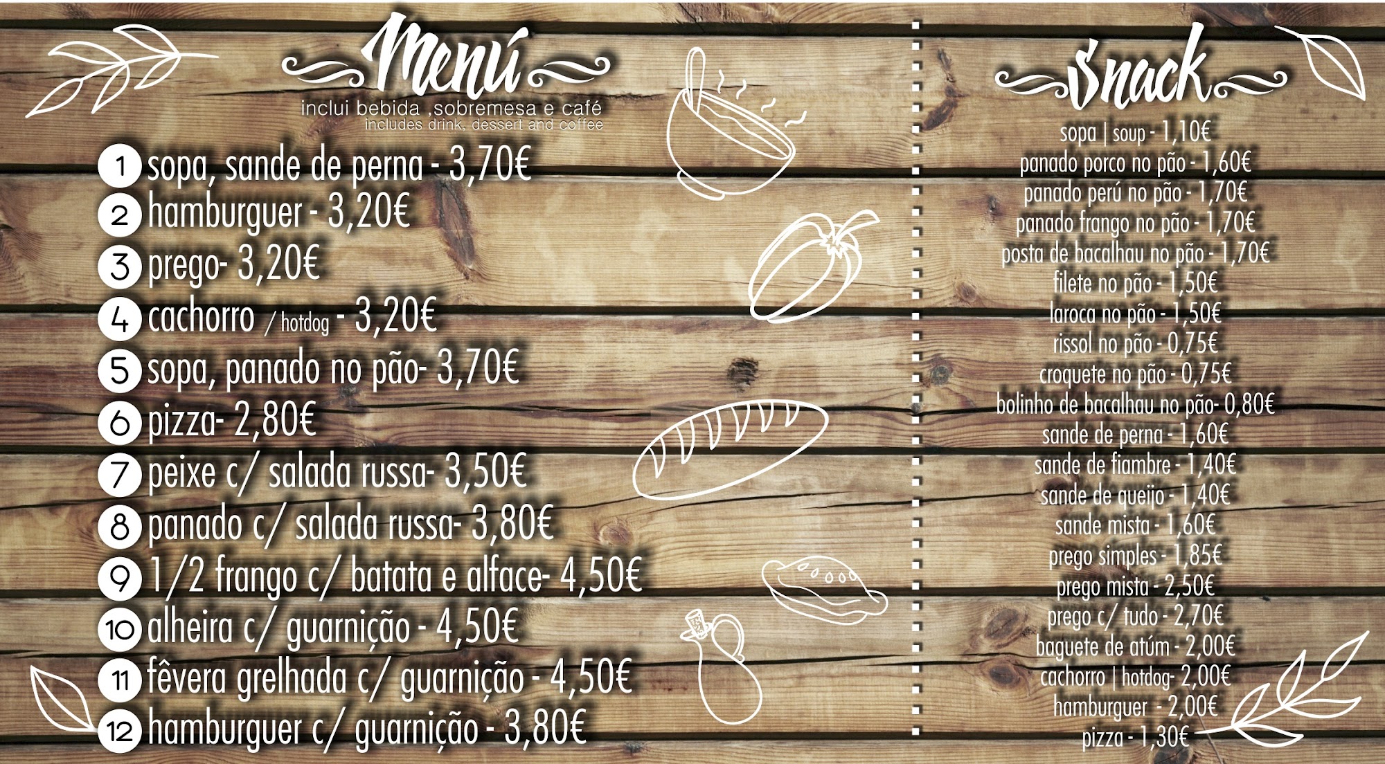 Neta 3 - Padaria e Confeitaria Menu