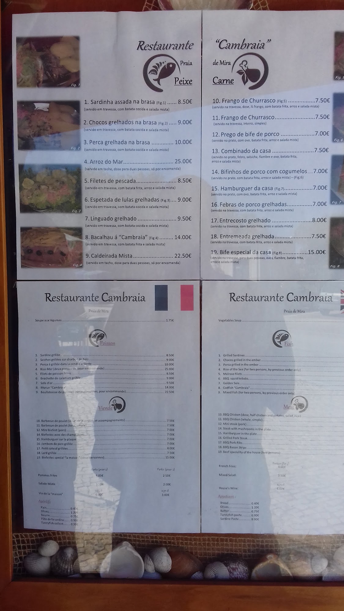 O Cambraia Menu