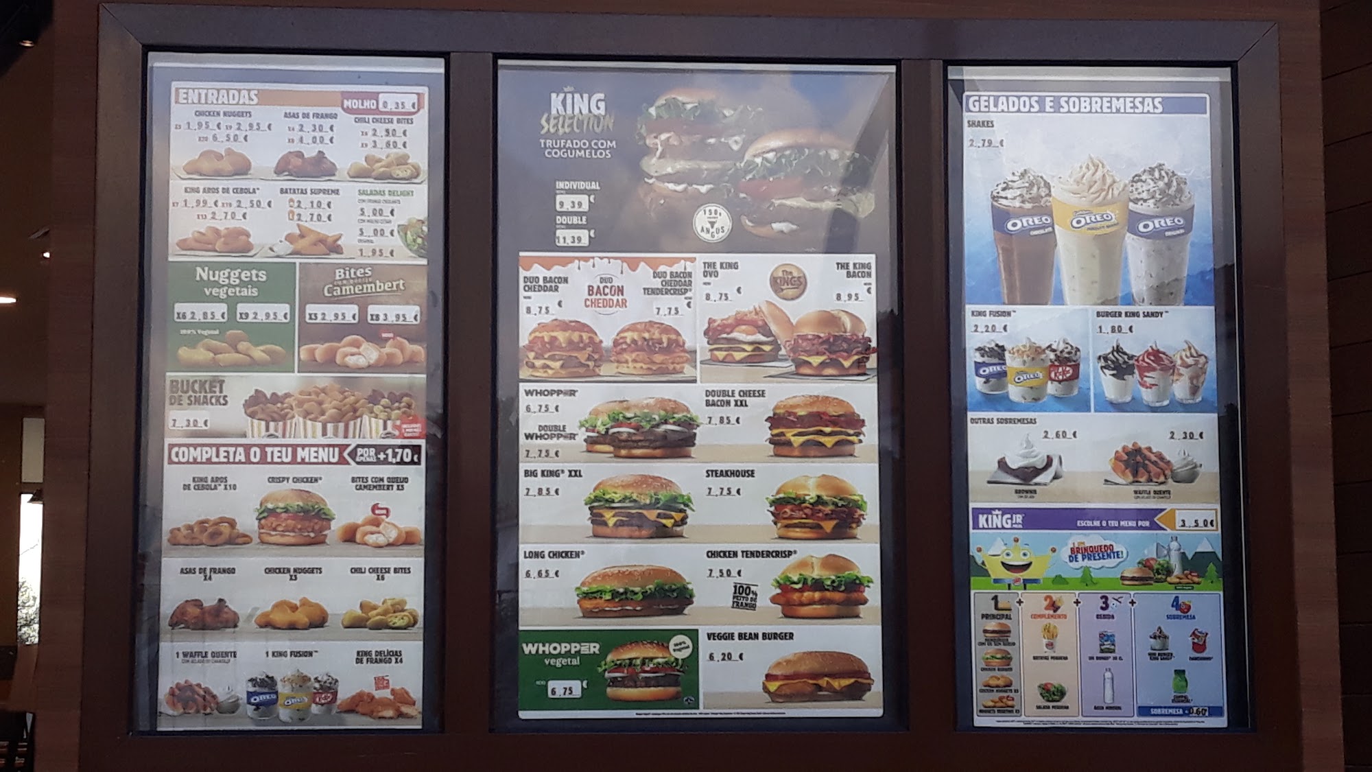 Burger King Menu