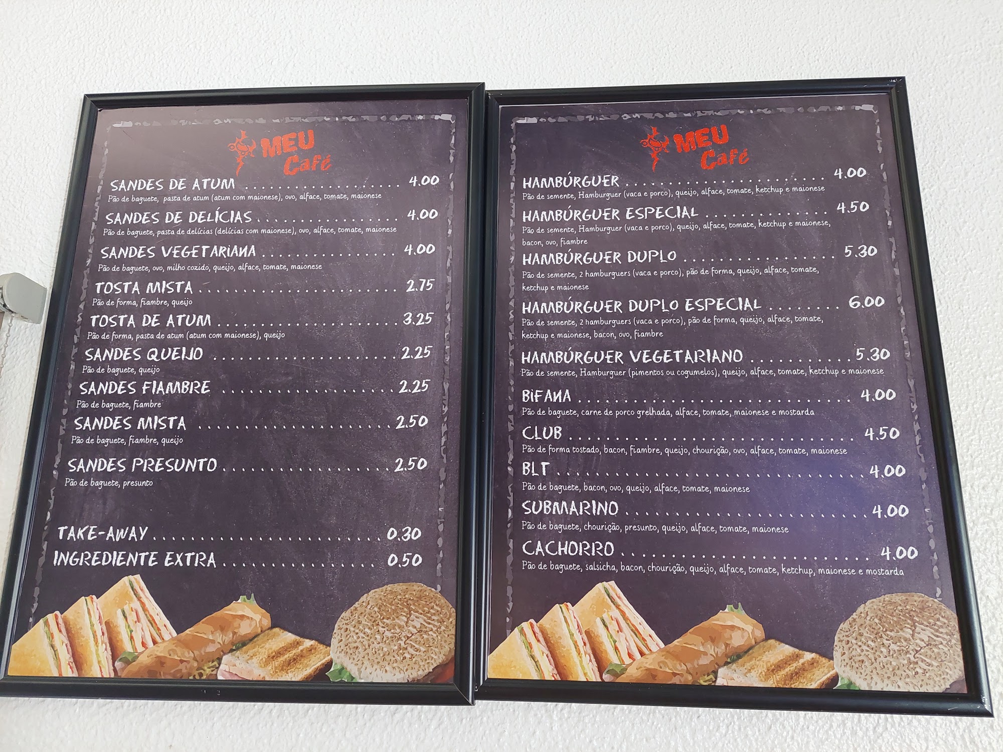 Meu Cafe Menu