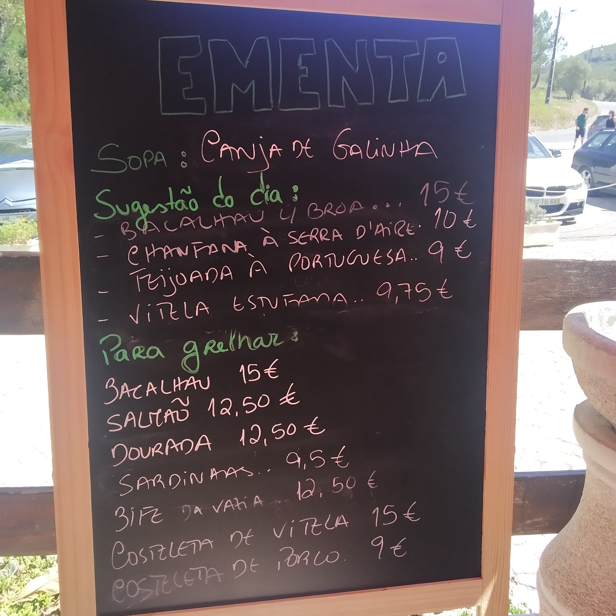 Esplanada do Alto do Reguengo (Restaurante Esplanada do Alto do Reguengo) Menu