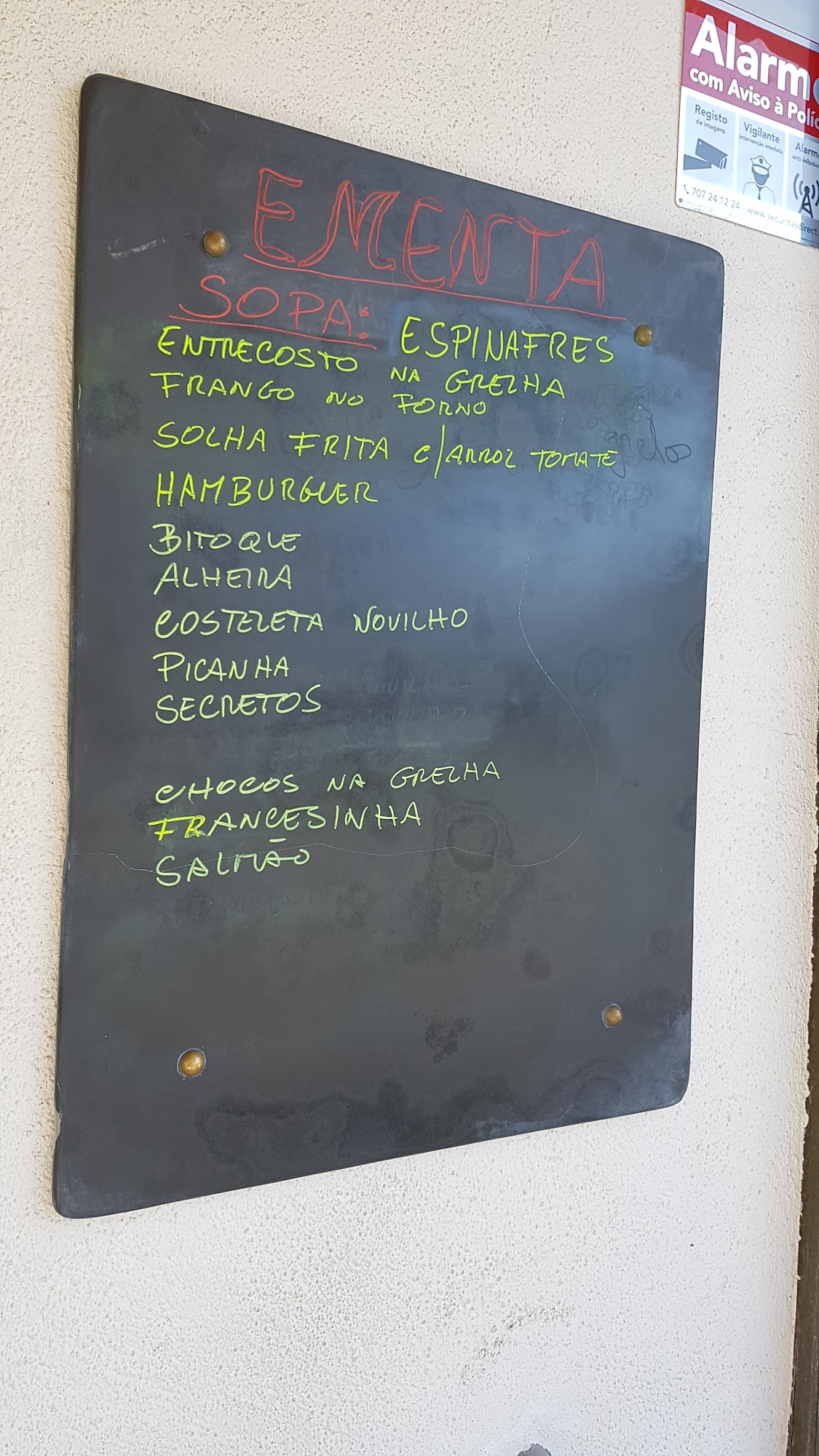 Restaurante A Nau Menu