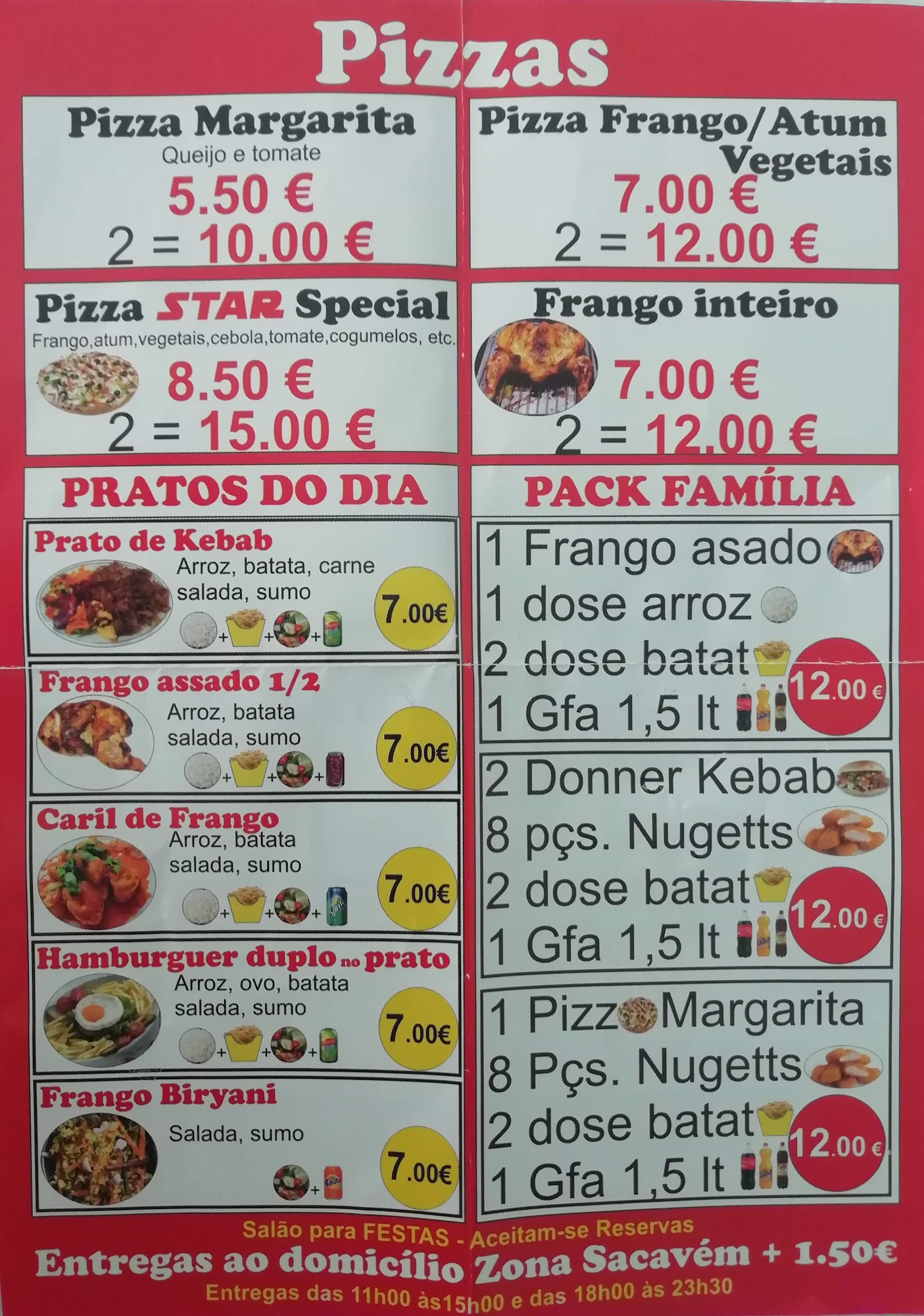 Star kebab & restaurant Menu