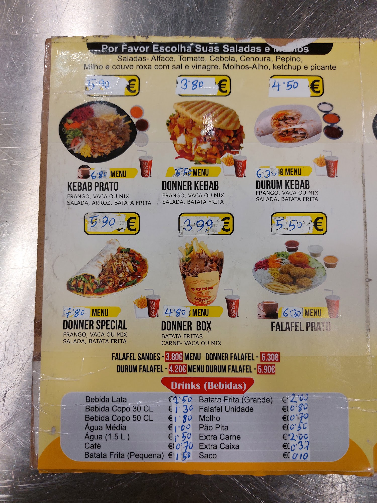 Sabores do Kebab Turquia - Santa Maria da Feira Menu