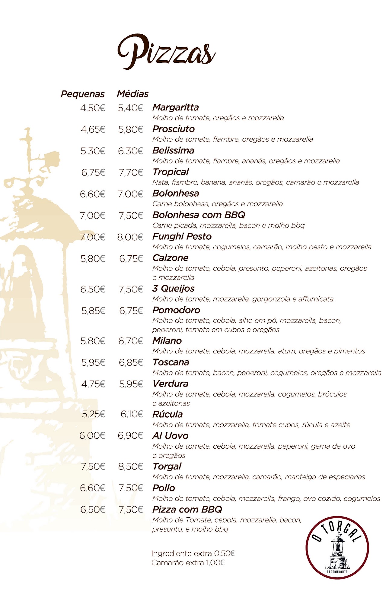 O Torgal Menu