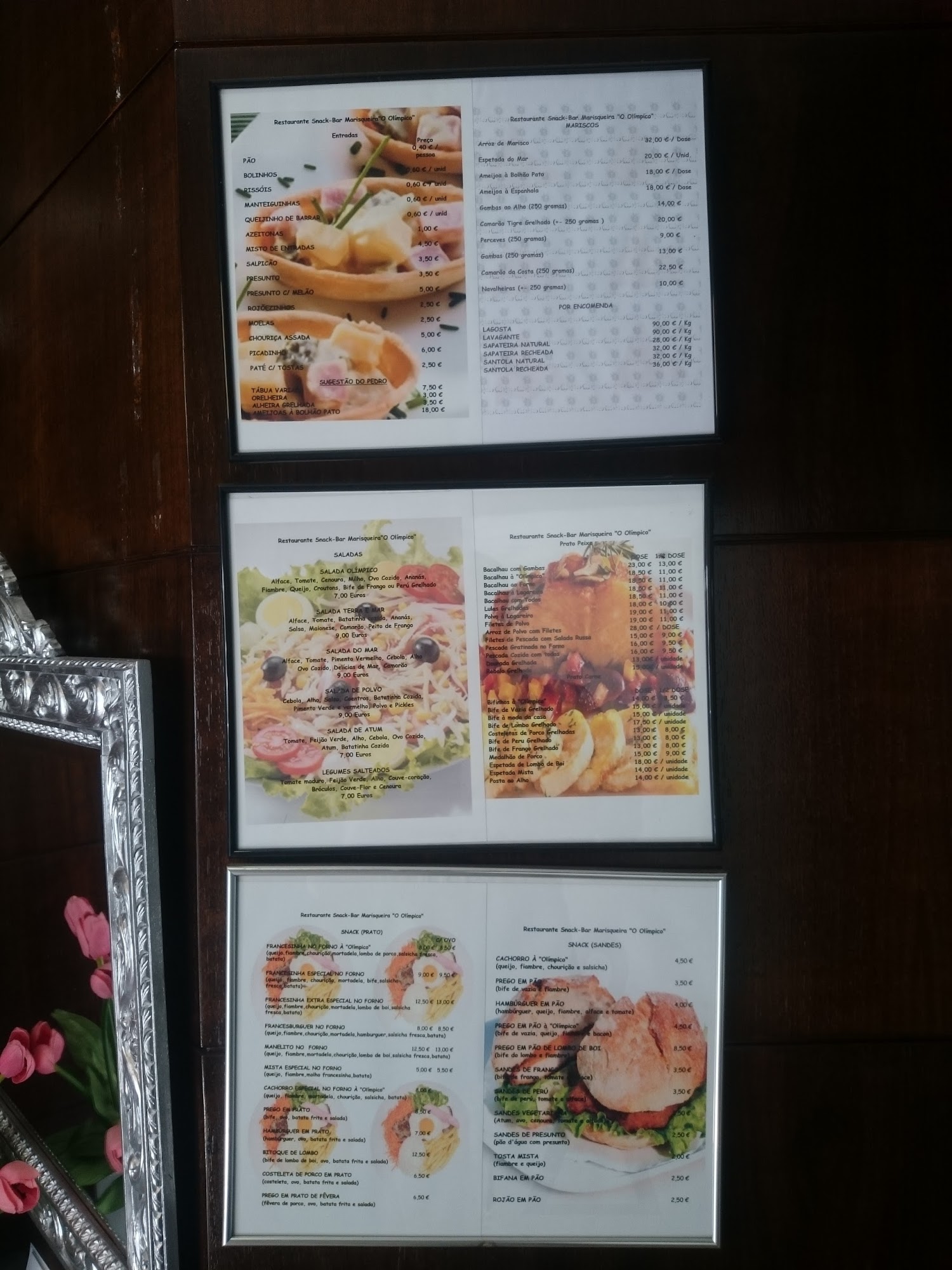 Restaurante Olímpico Menu