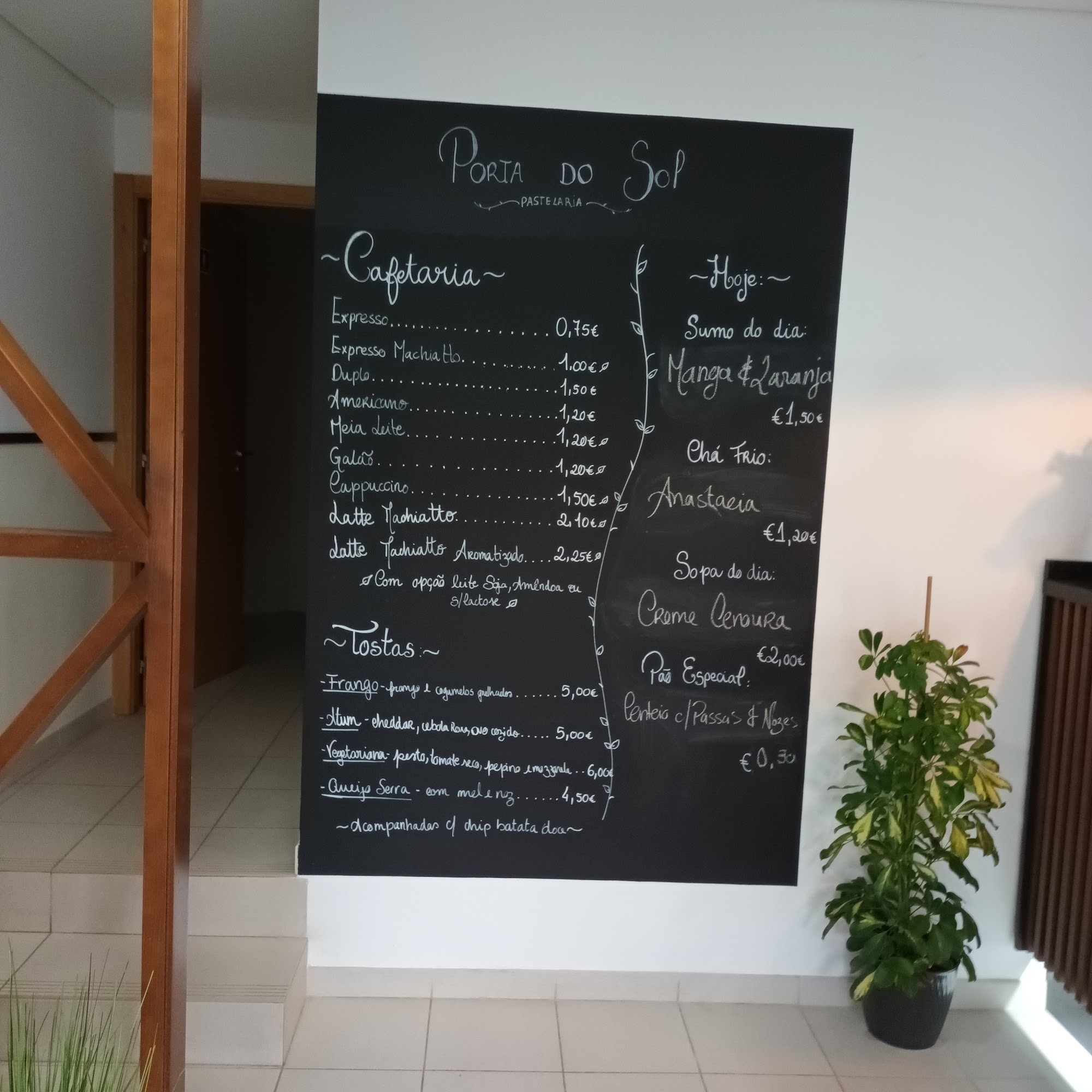 Pastelaria Porta do Sol Menu