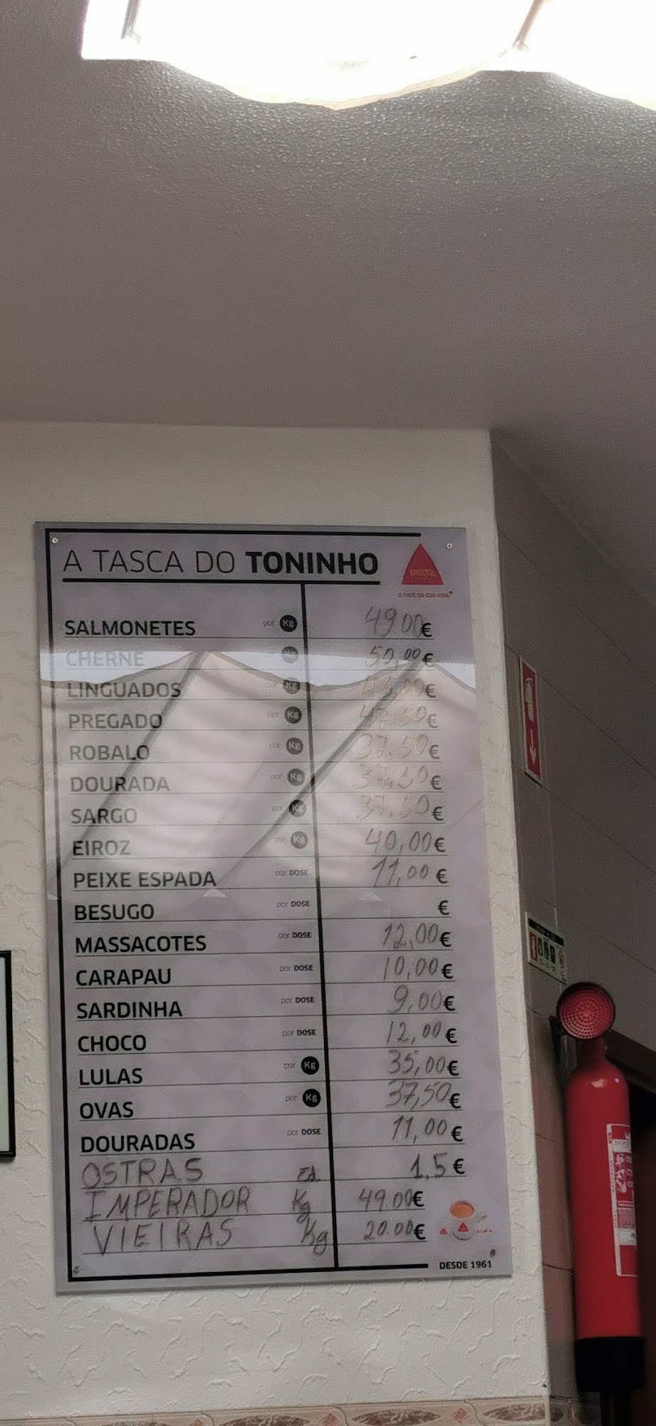 Tasca do Toninho Menu