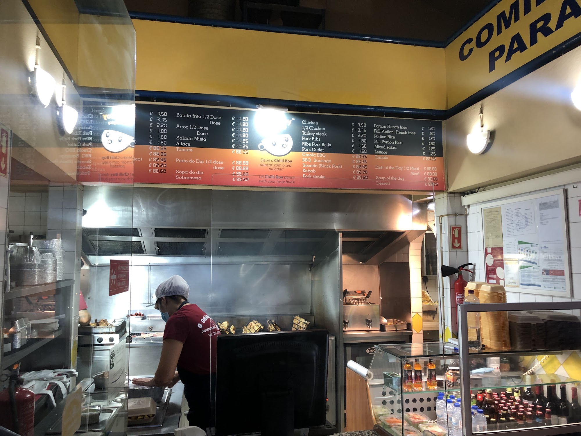 Trilha Do Caracol, Lda. Menu