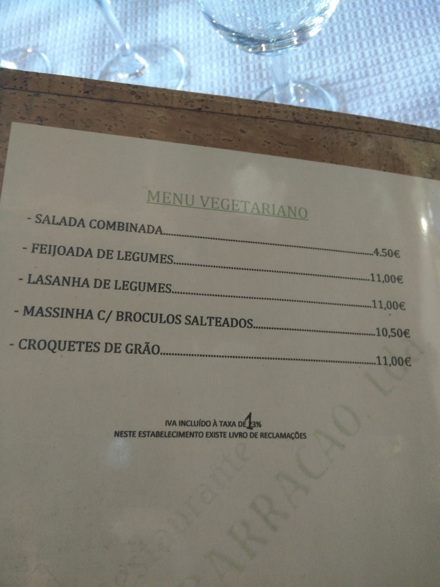 Barracão Menu