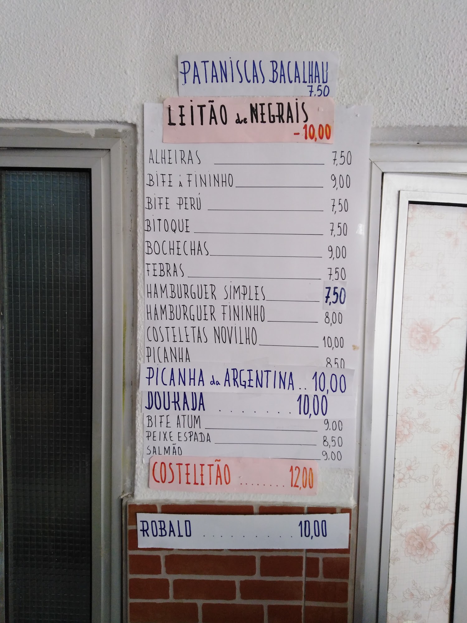 O Fininho Menu