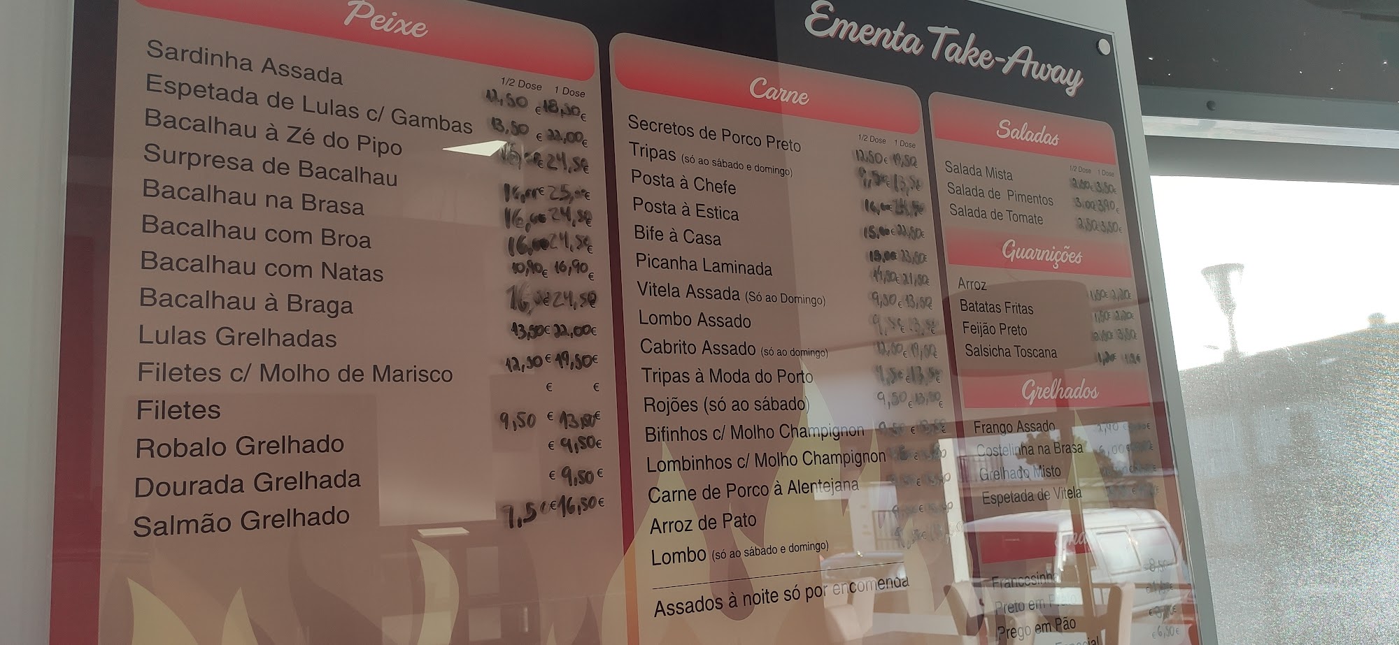 Estica Brasa Menu