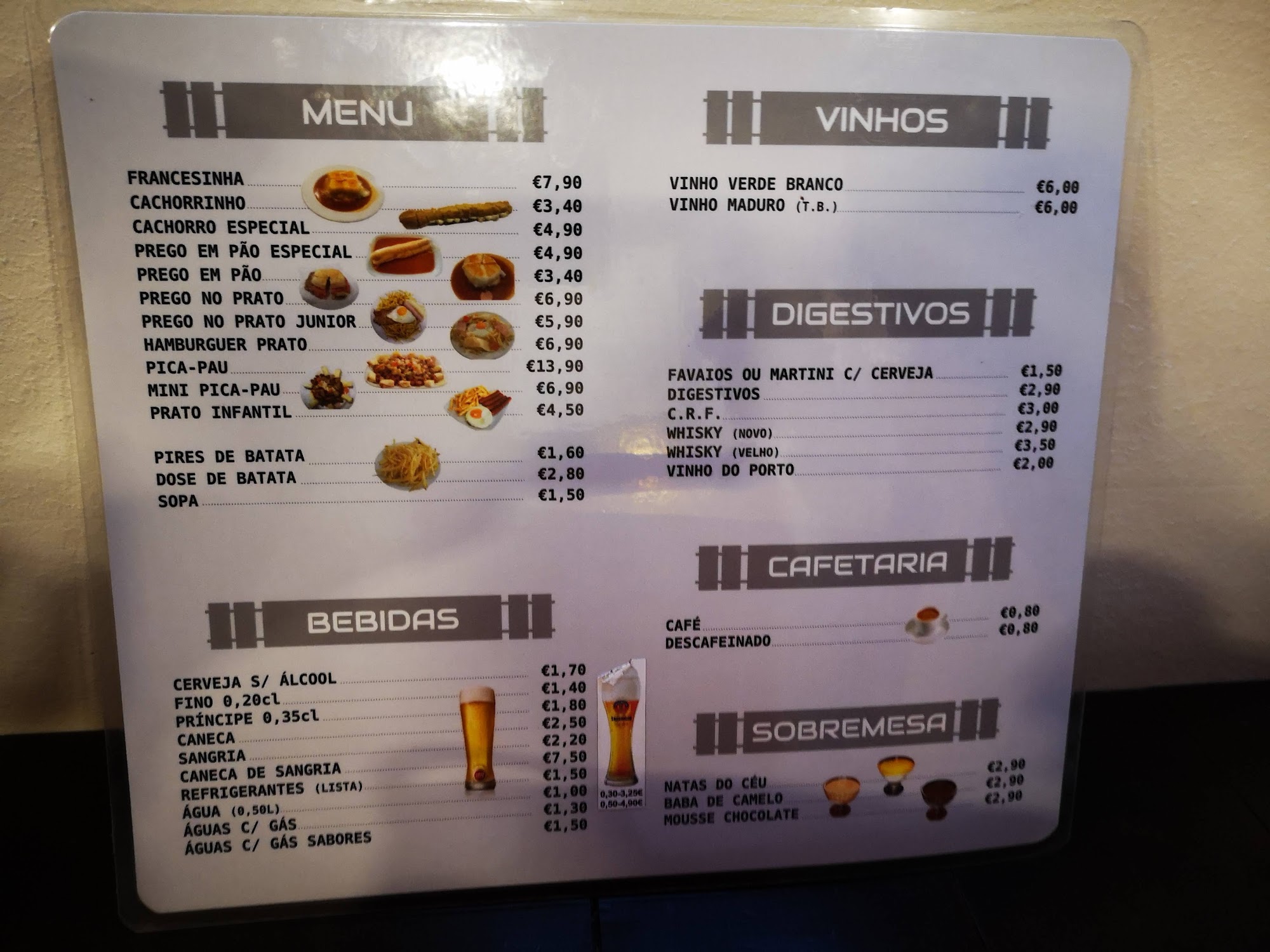 Cervejaria Dos Cachorrinhos Menu