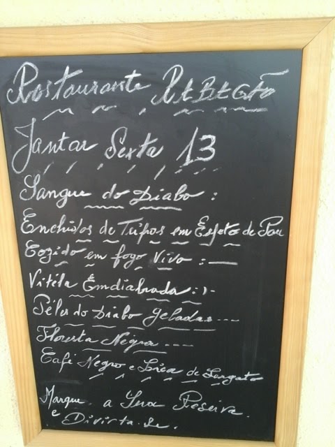 Rabagão Menu