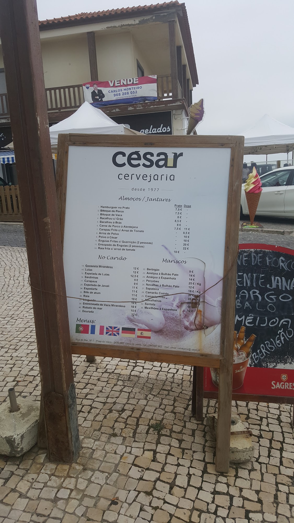 Cervejaria César Menu