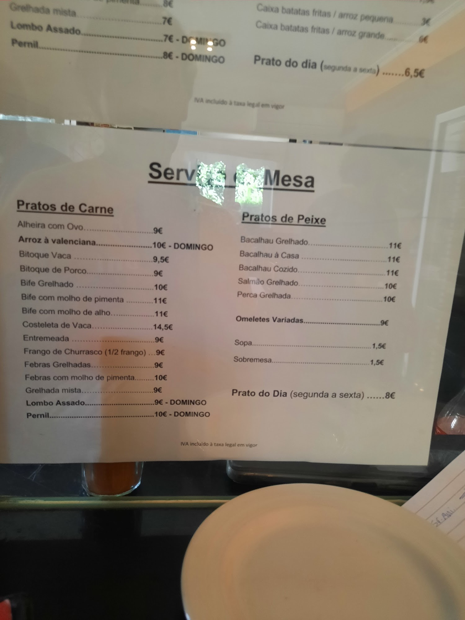 Casa dos Grelhados Menu