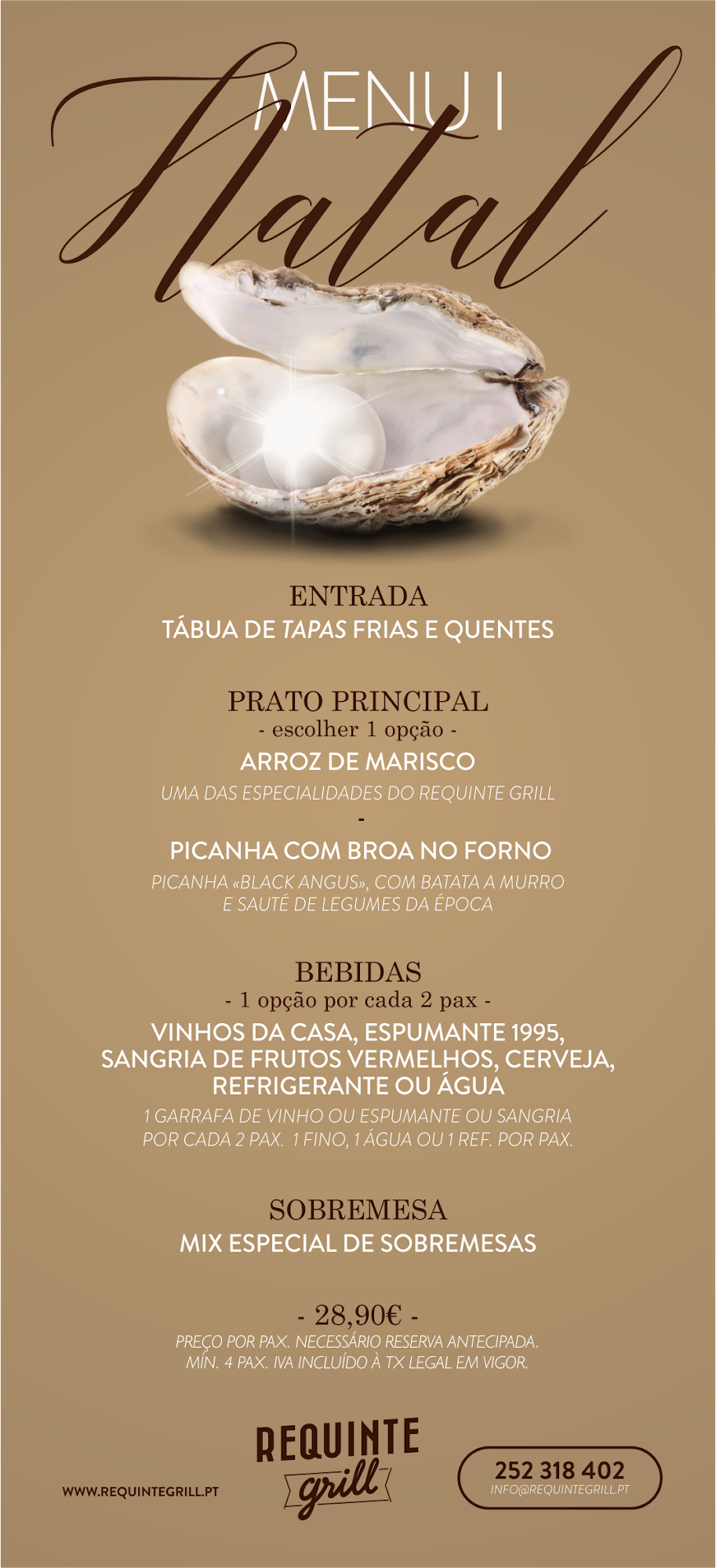 REQUINTE ESTD 1995 Menu