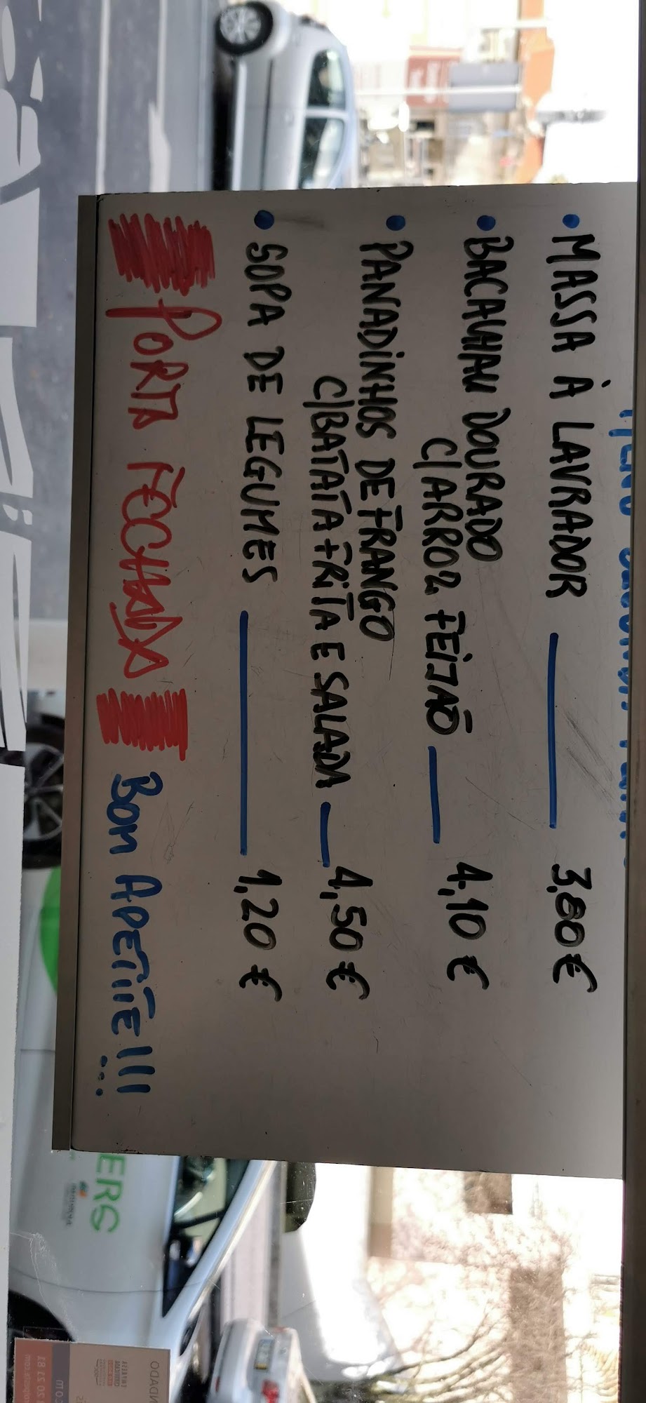 Confeitaria Símbolo Menu