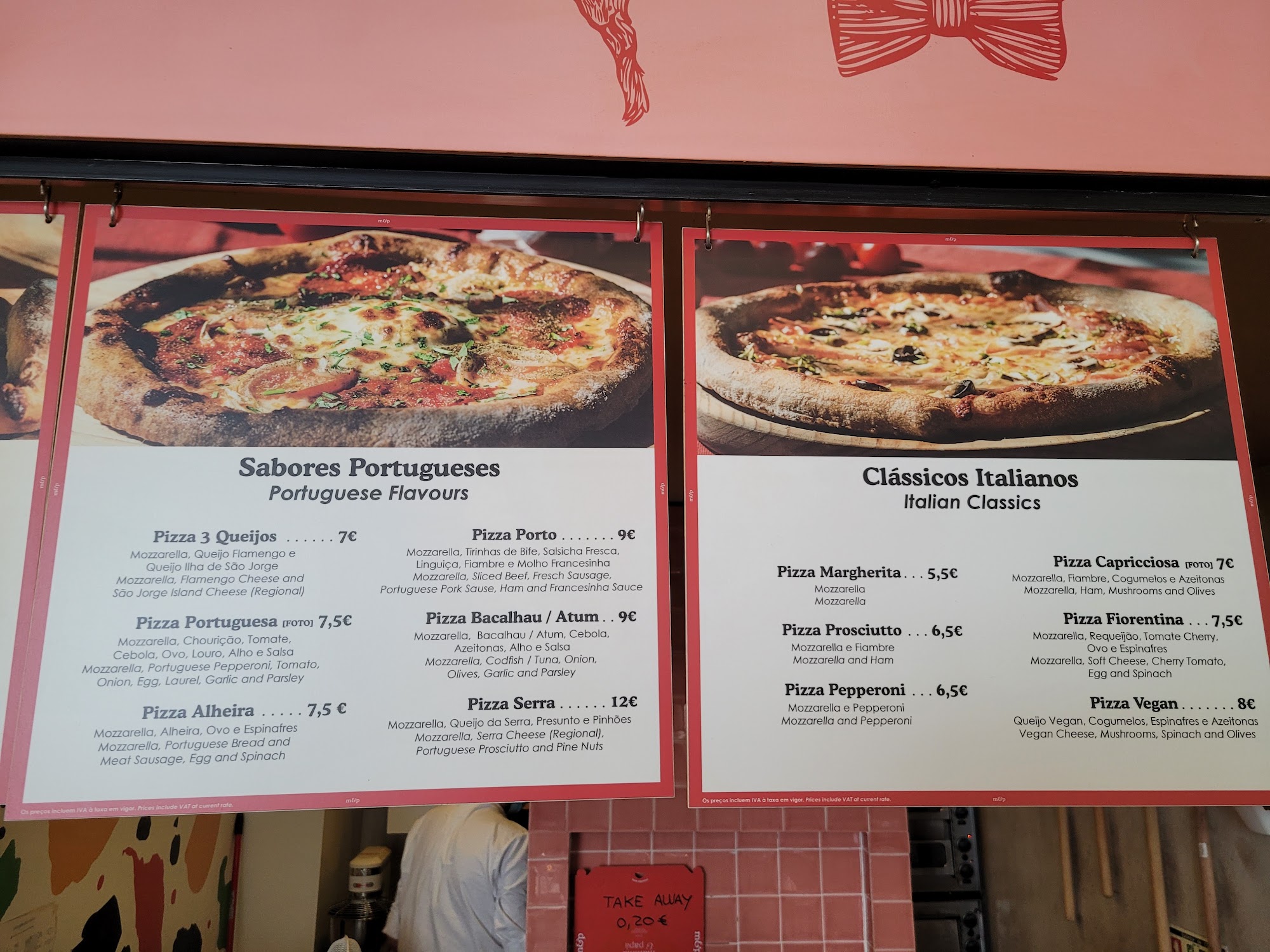 Mamma & Papà Pizzeria Menu