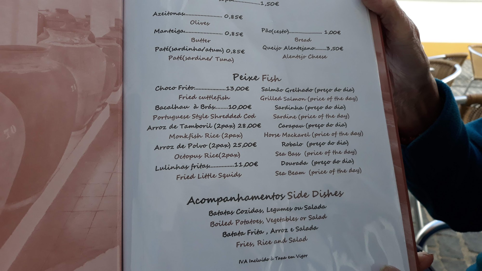 Flôr do Mira Menu