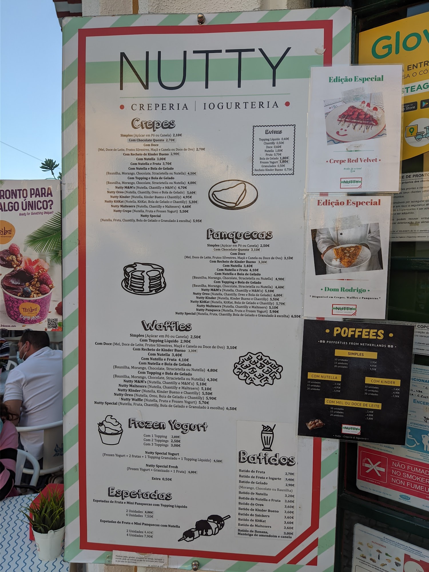 NUTTY Creperia & Iogurteria Menu