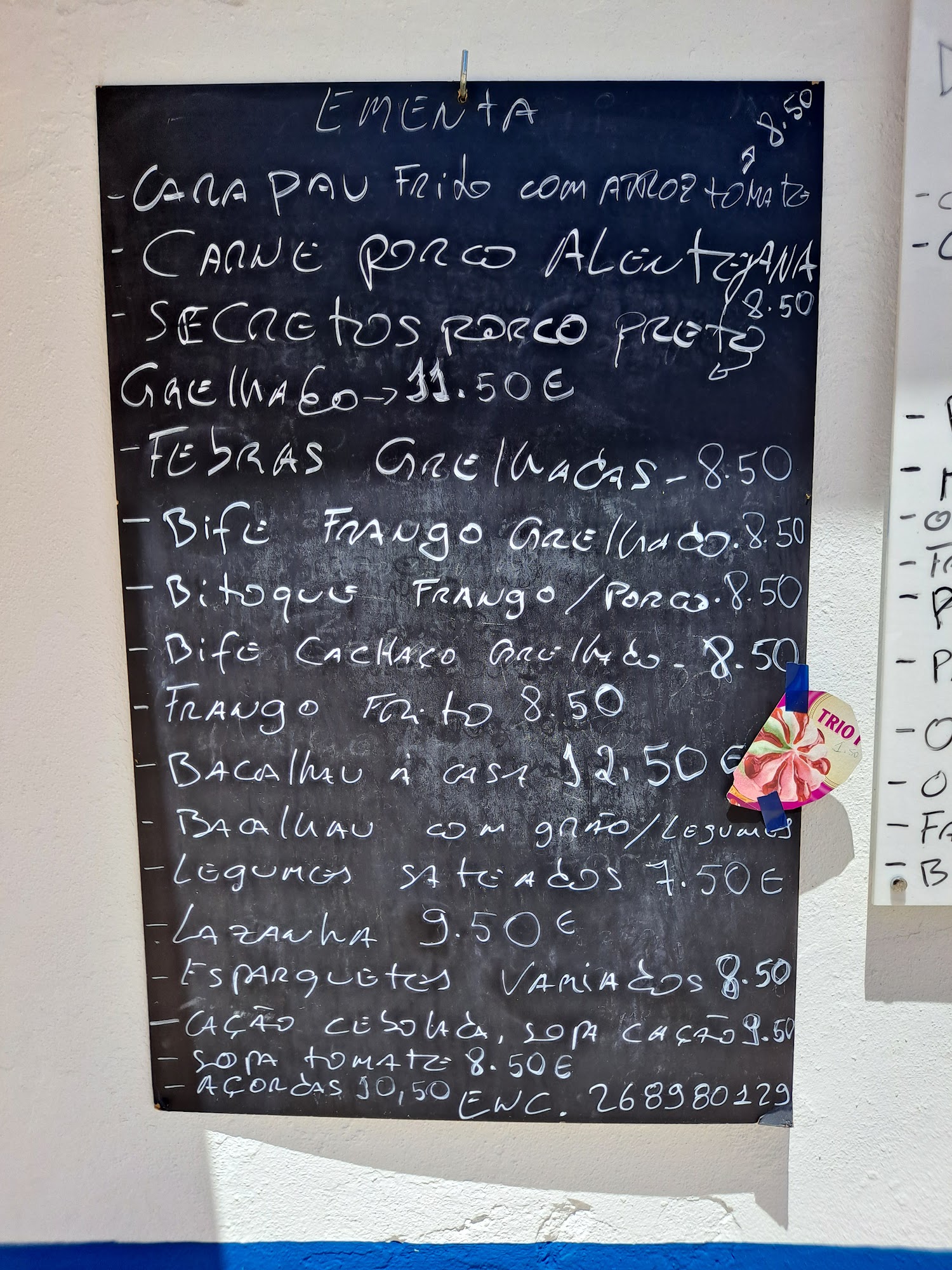 Paixão Menu