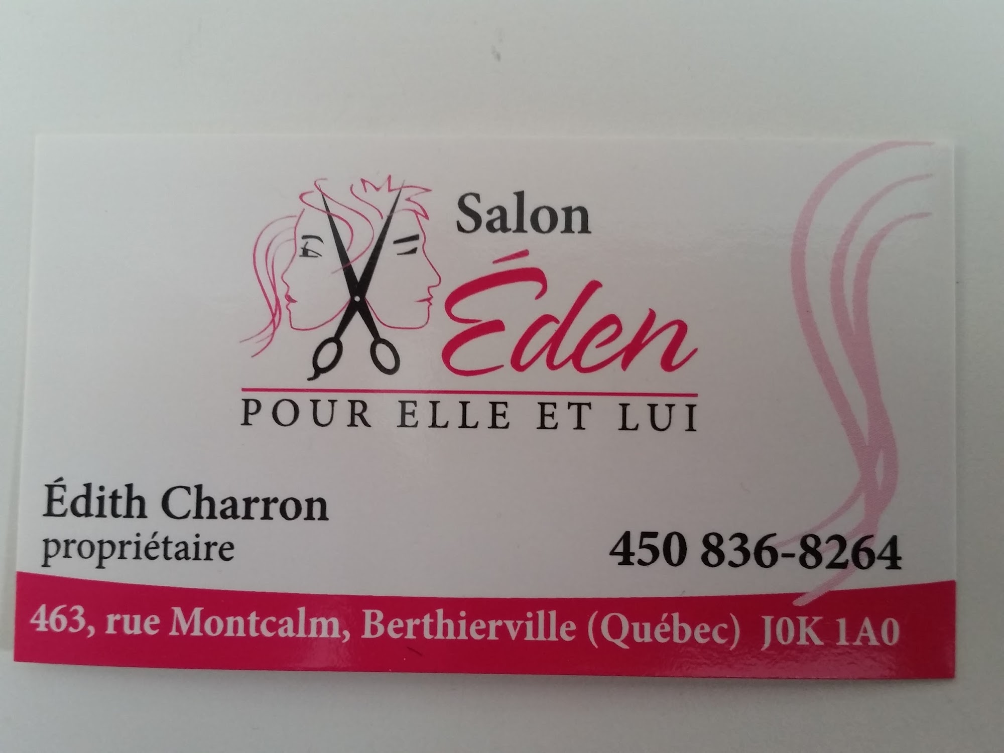Salon Eden 463 Rue de Montcalm, Berthierville Quebec J0K 1A0