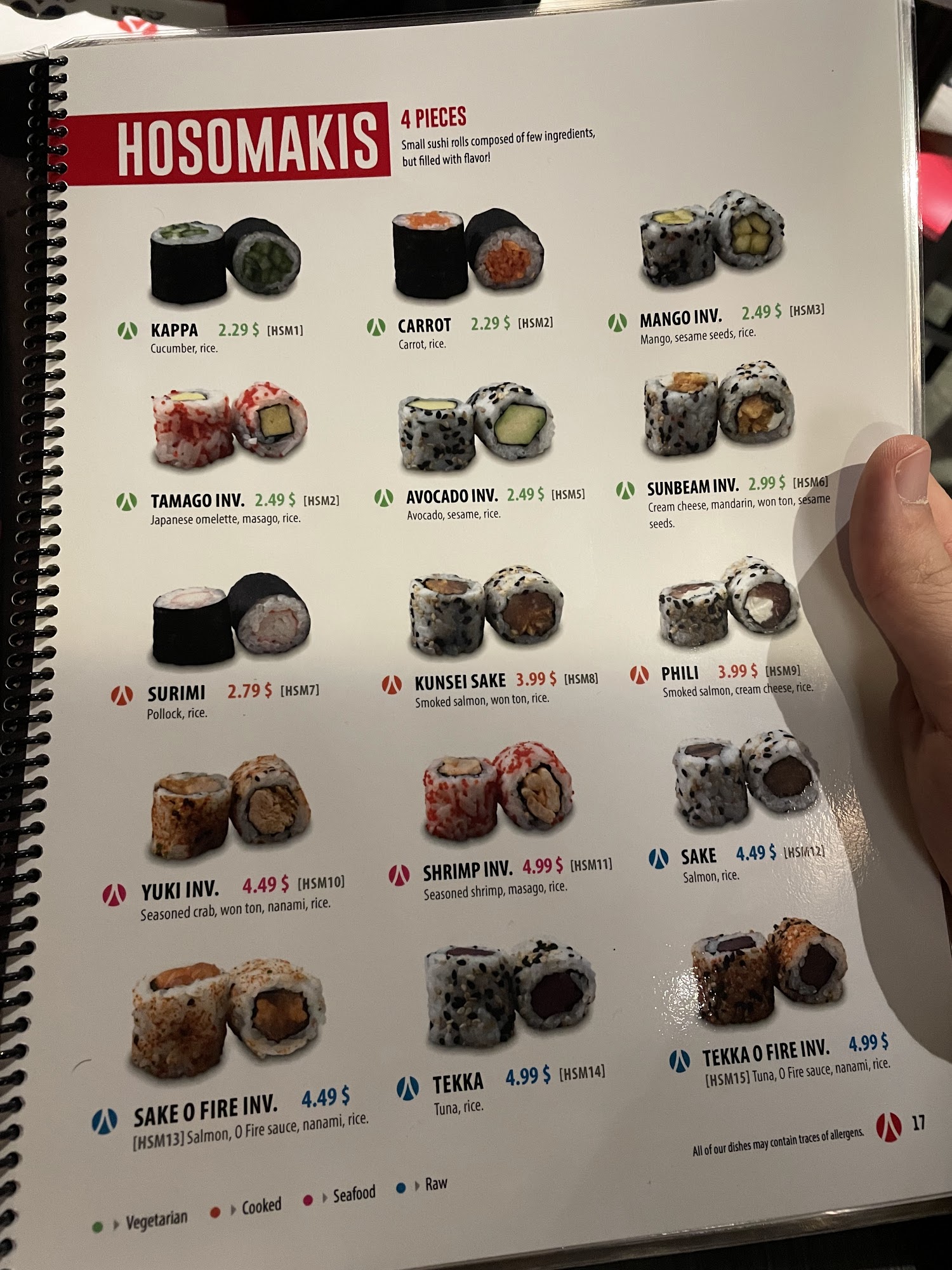 Restaurant Aki Sushi / Aki Thaï Menu