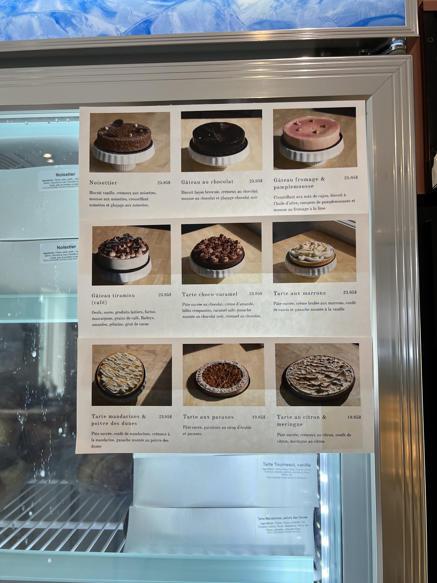 Boulangerie Ô Terroir Menu