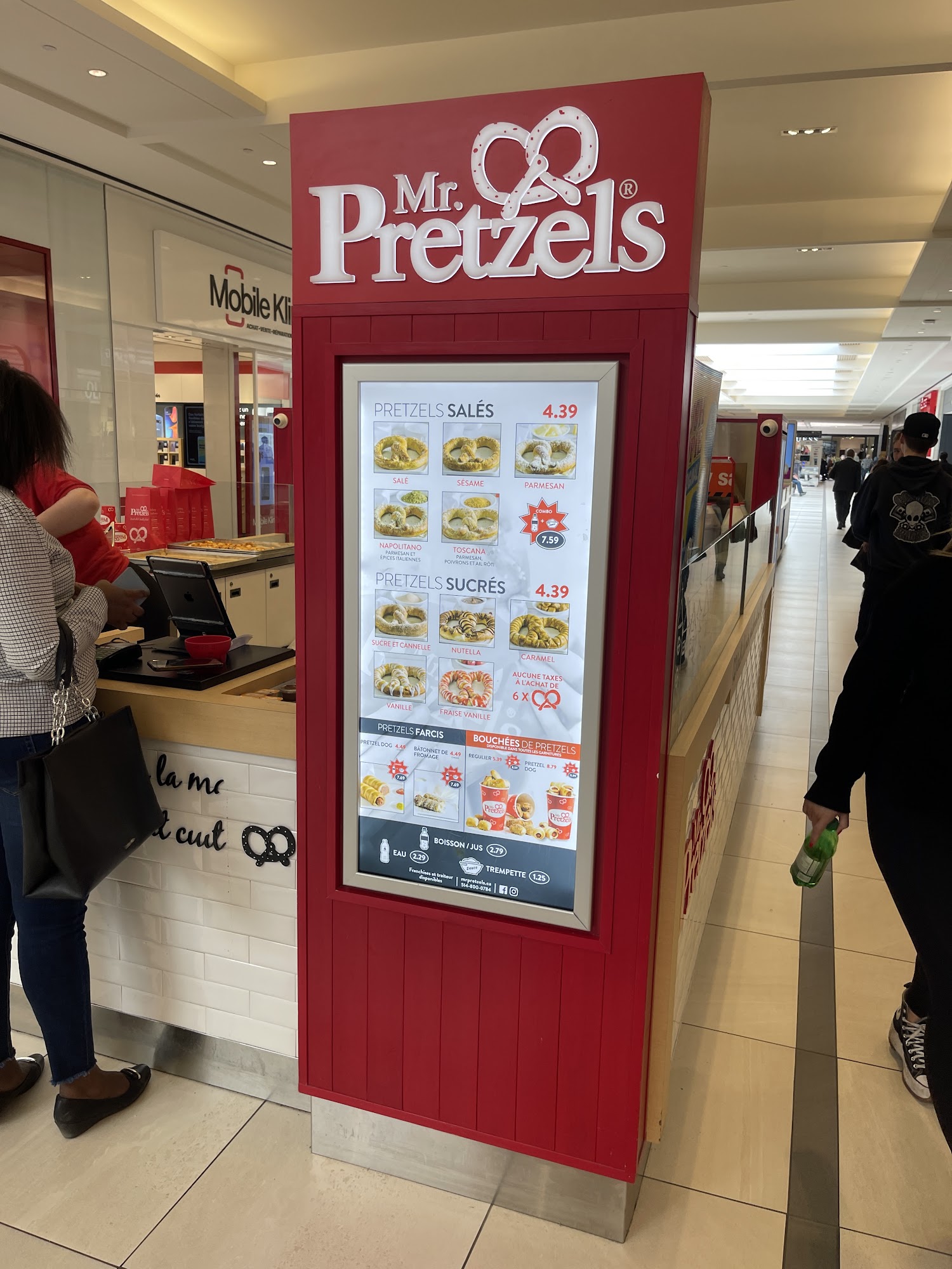 Mr. Pretzels Menu