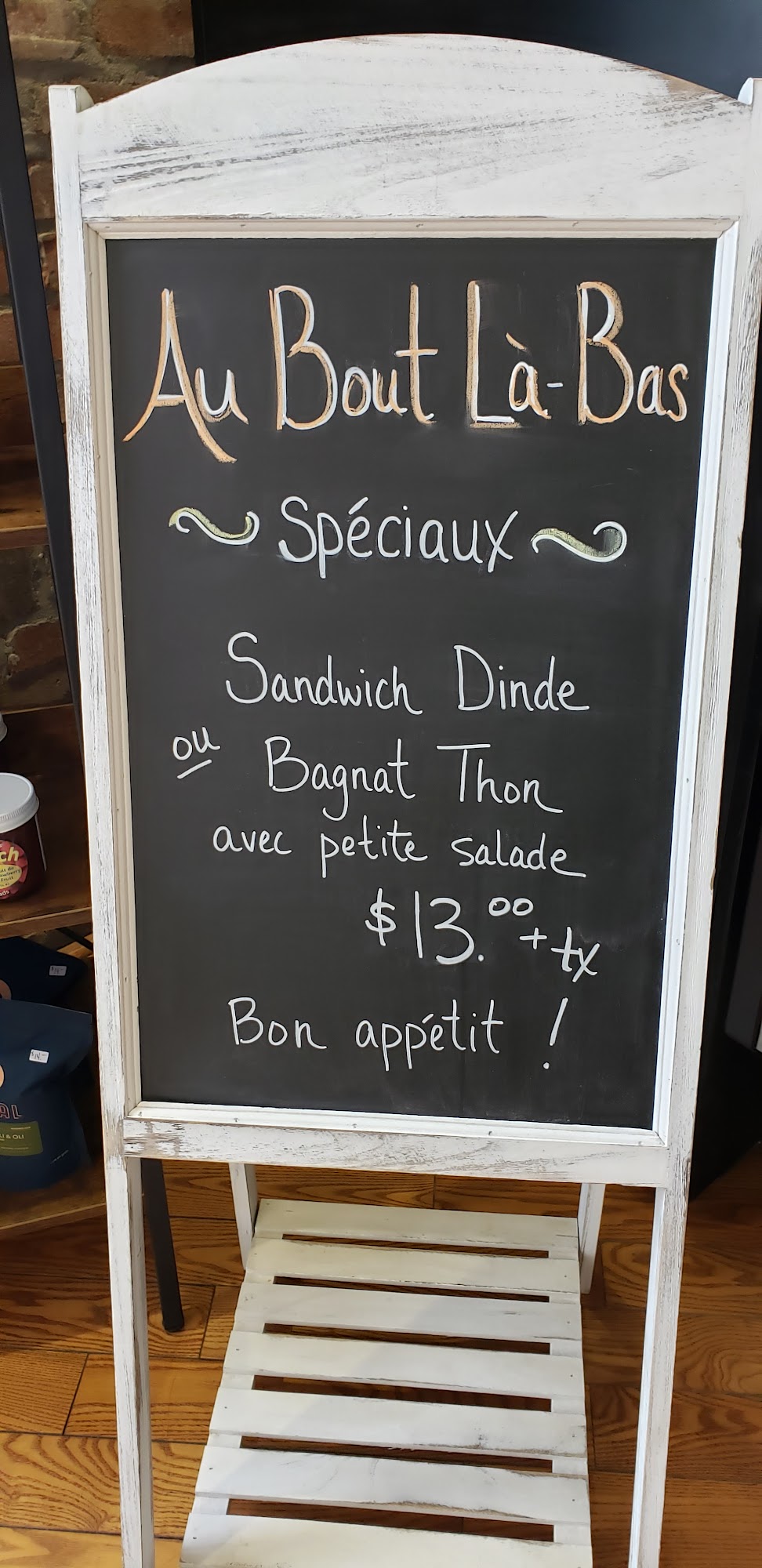 Boulangerie Au Bout Là-Bas Menu