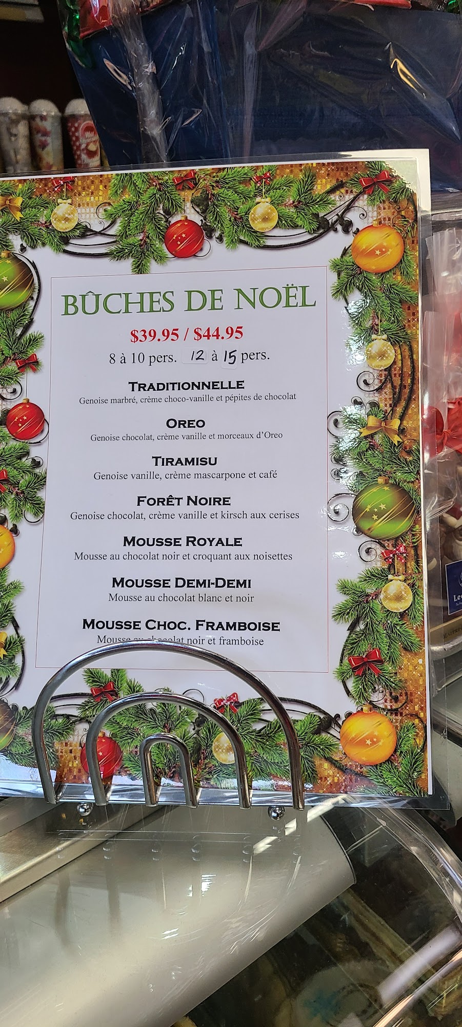 Ambrosia Bakery Menu