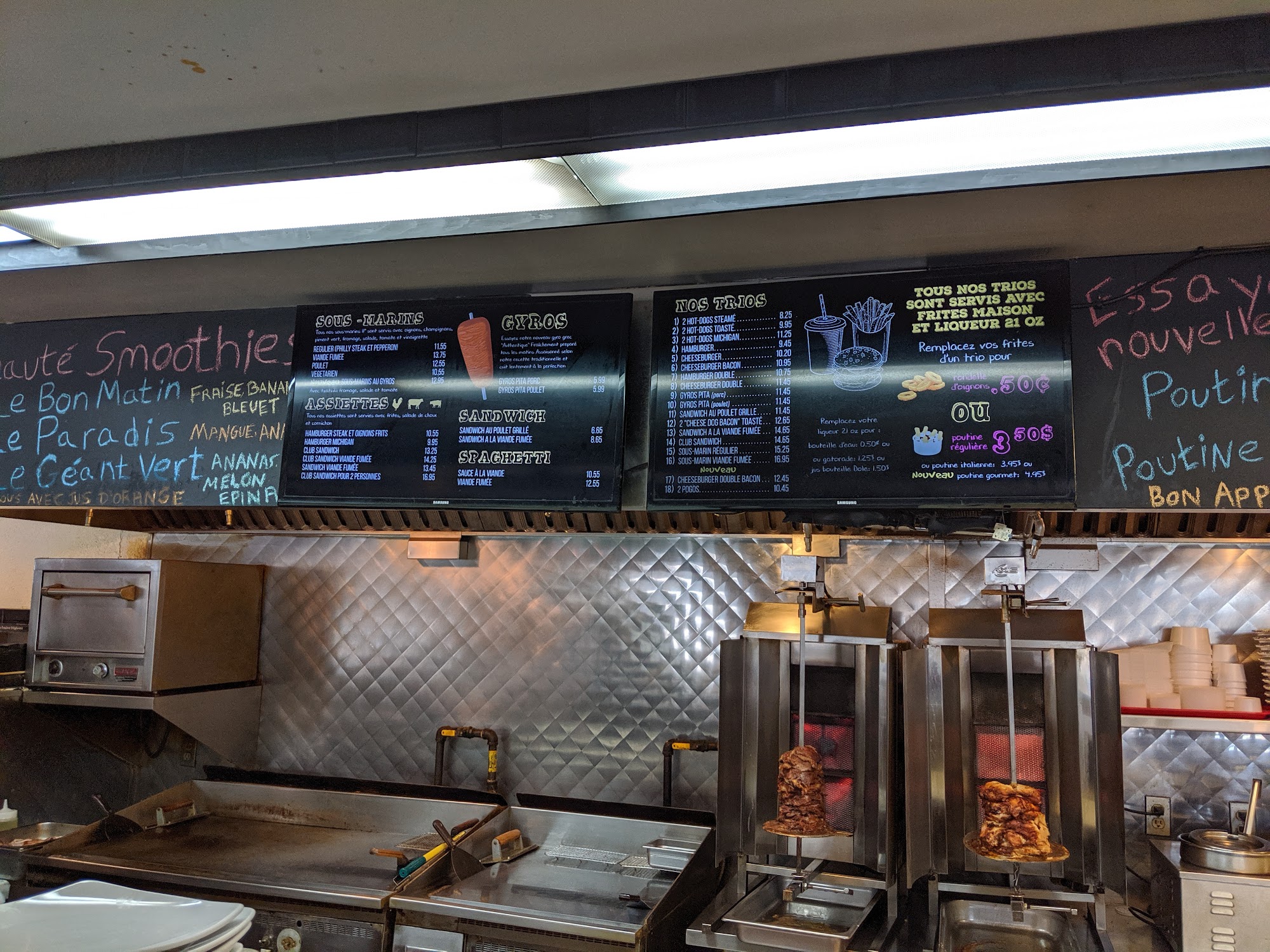 Belle Province L'Originale Menu