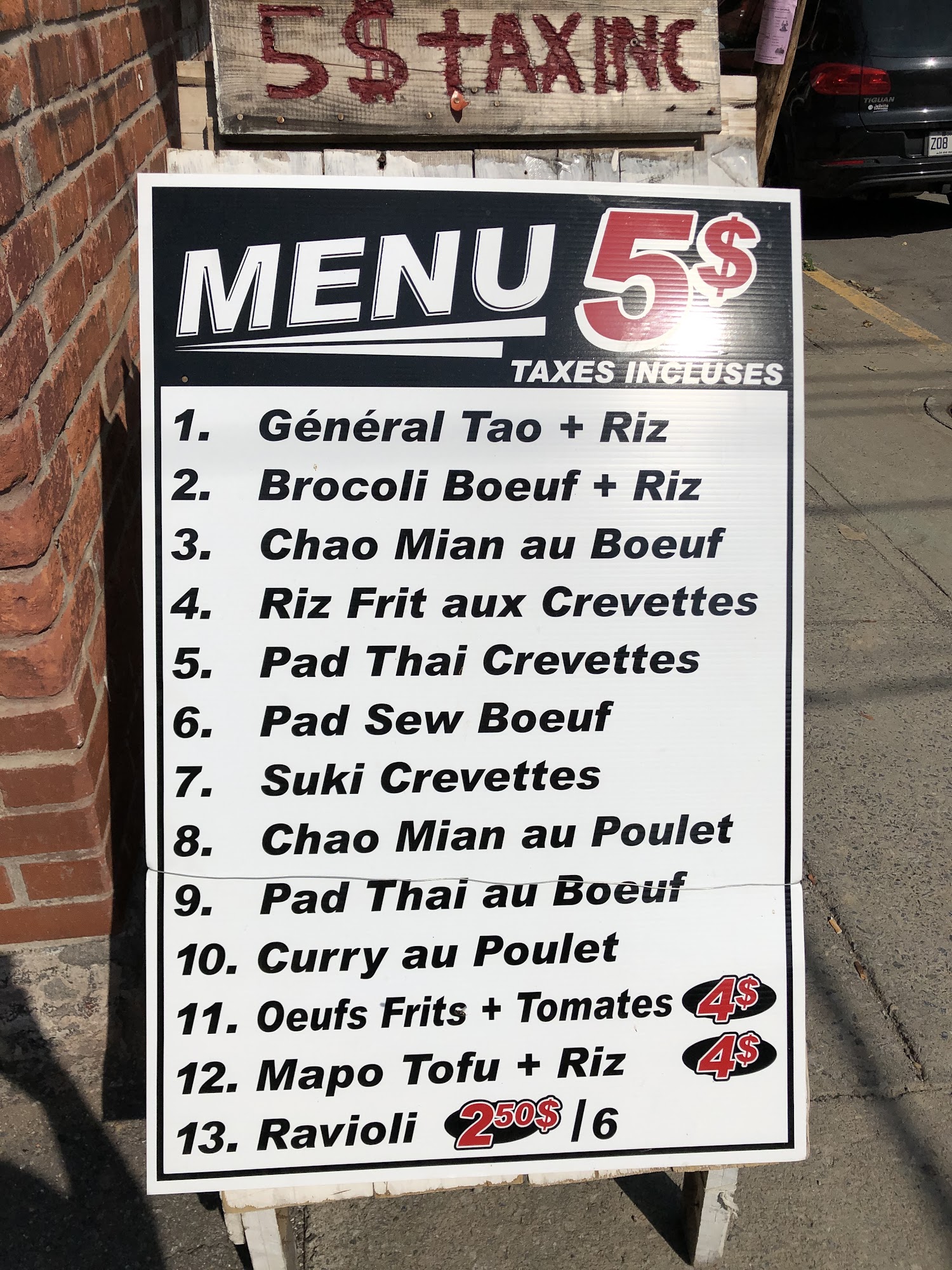 Restaurant Jean Guy Epicerie Menu