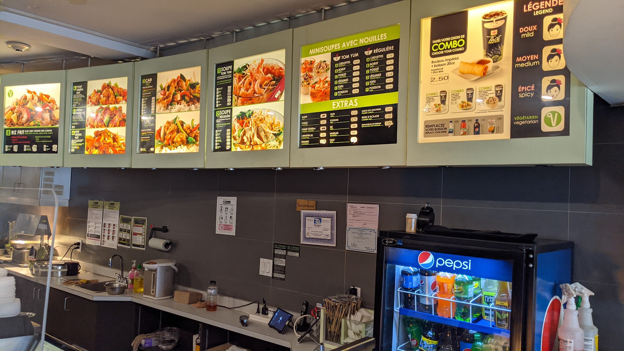 Thai Express Restaurant Montréal Menu