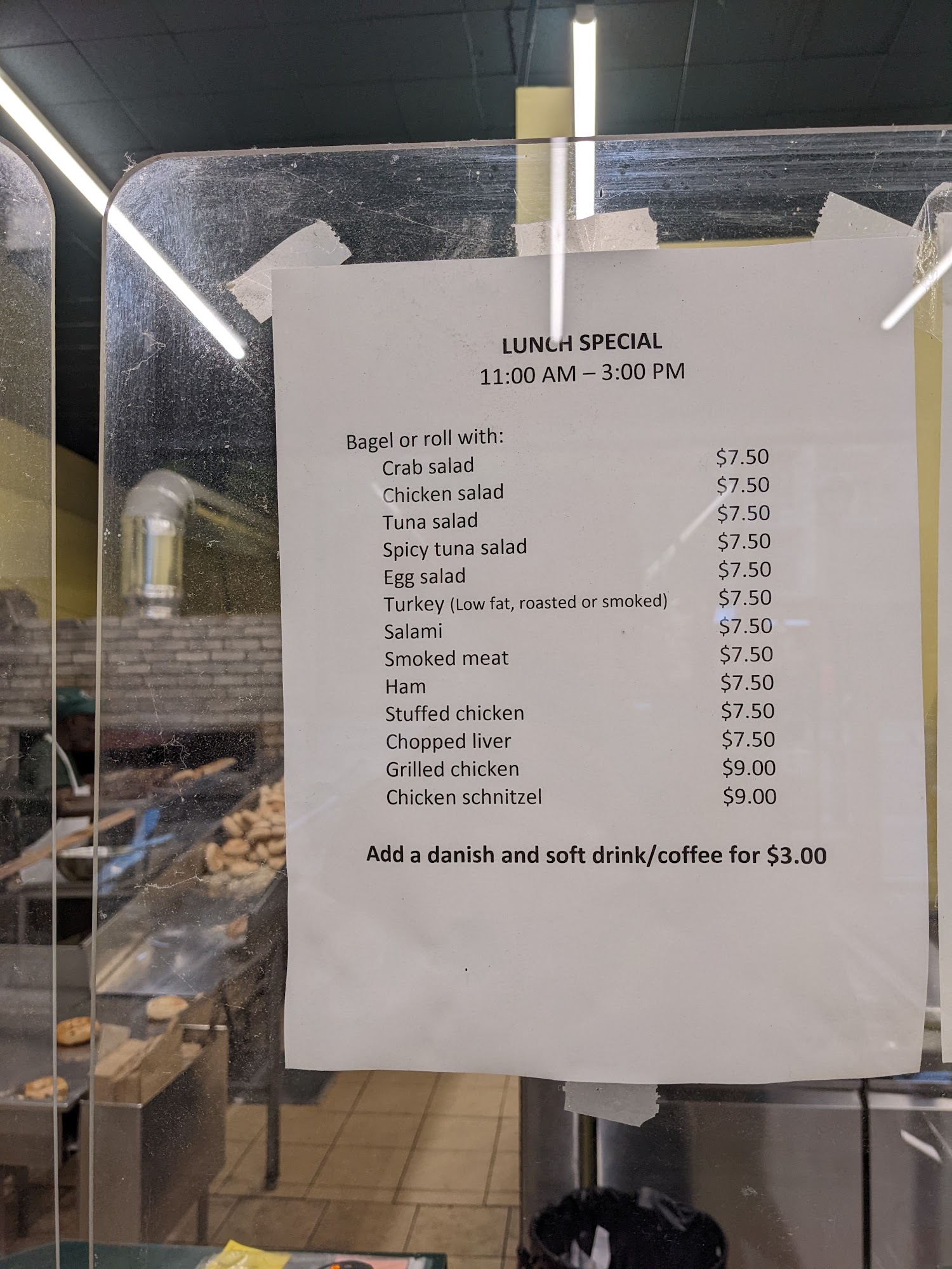 R.E.A.L. Bagel Inc. Menu