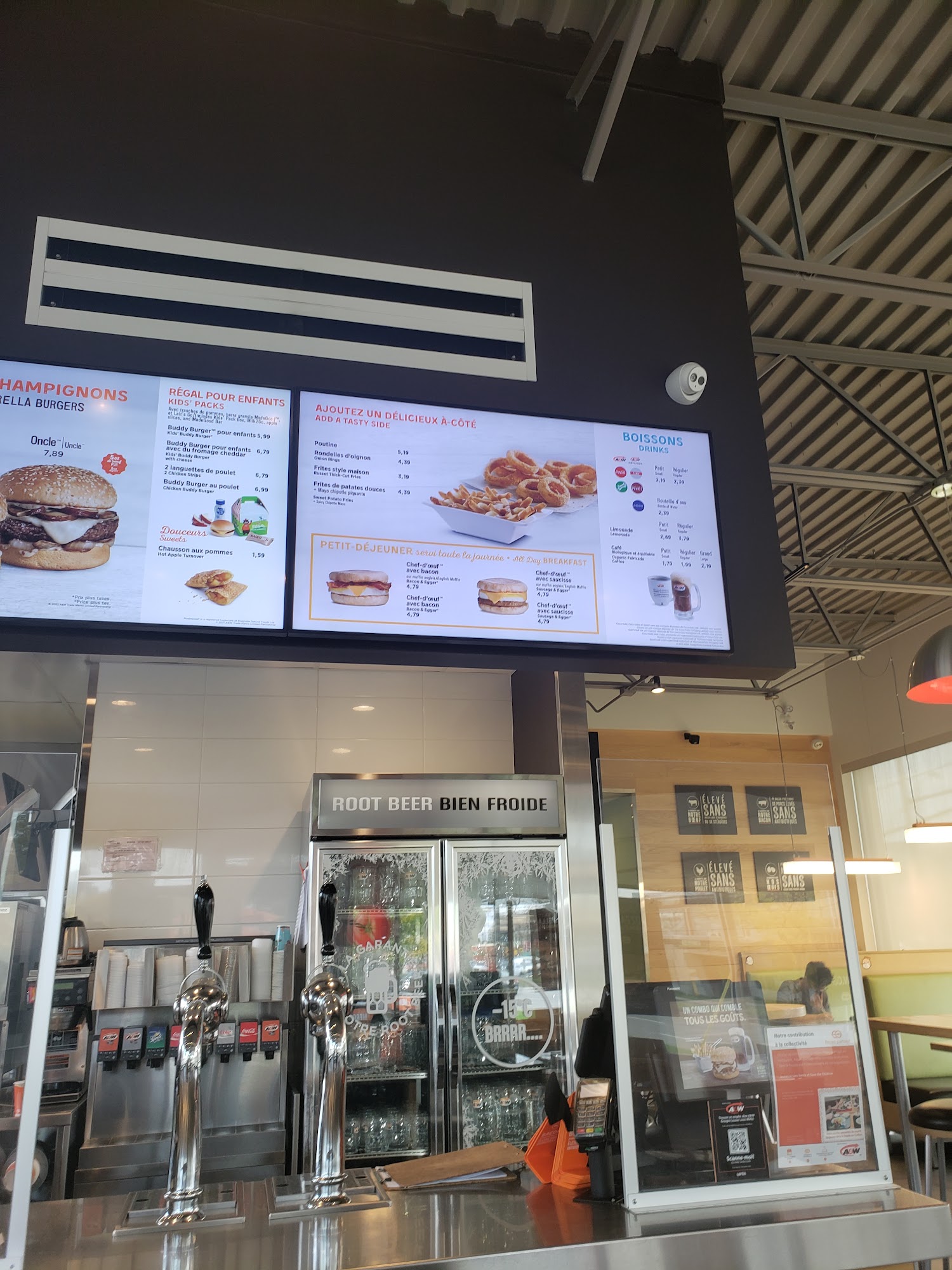 A&W Canada Menu