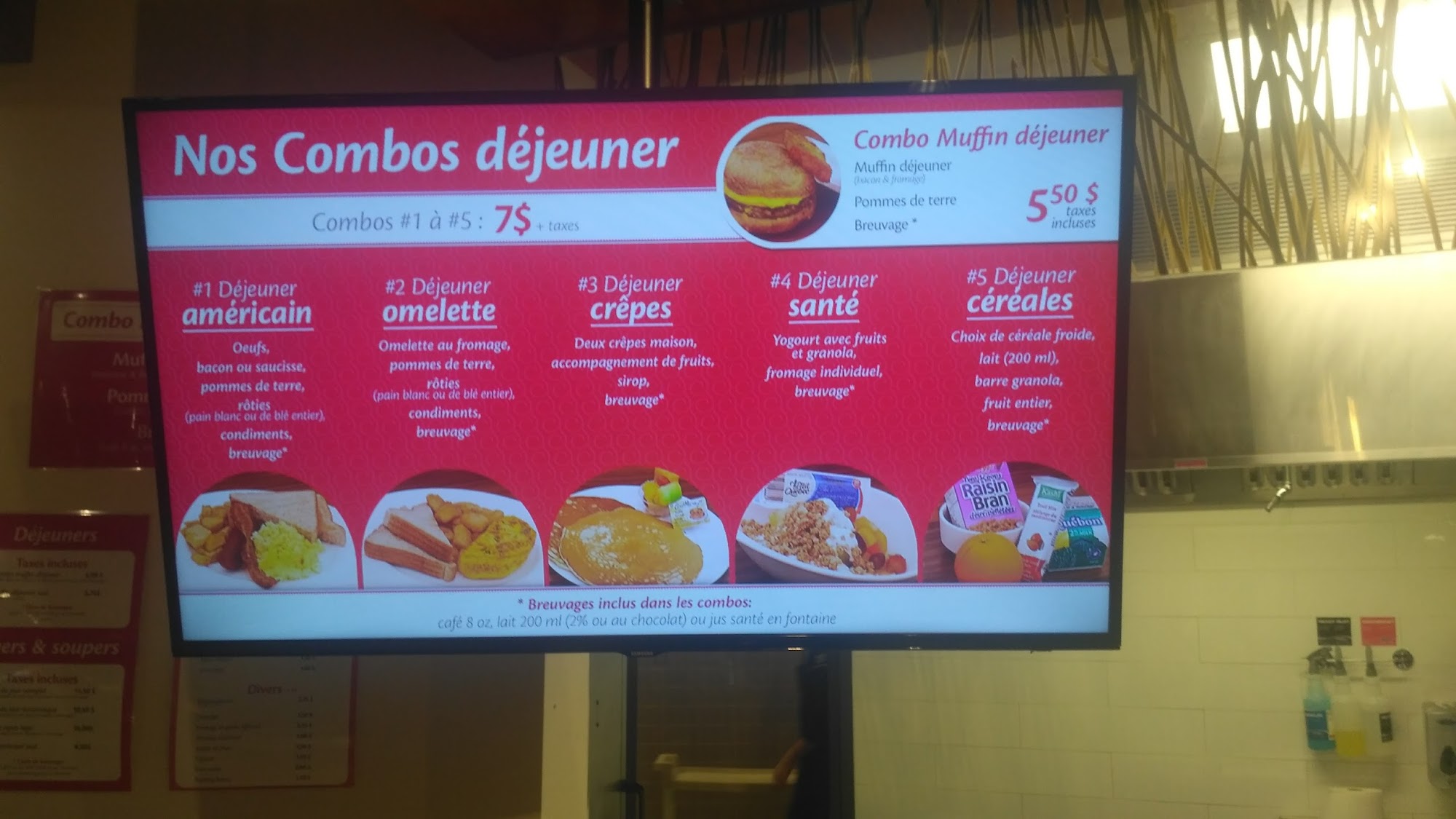 Saveurs Campus Menu
