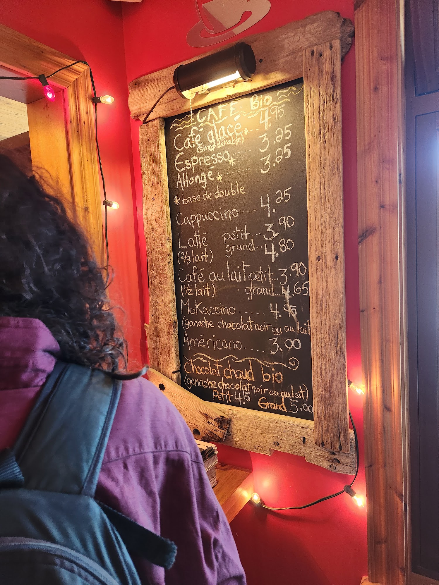 Les Baguettes en l'air Menu