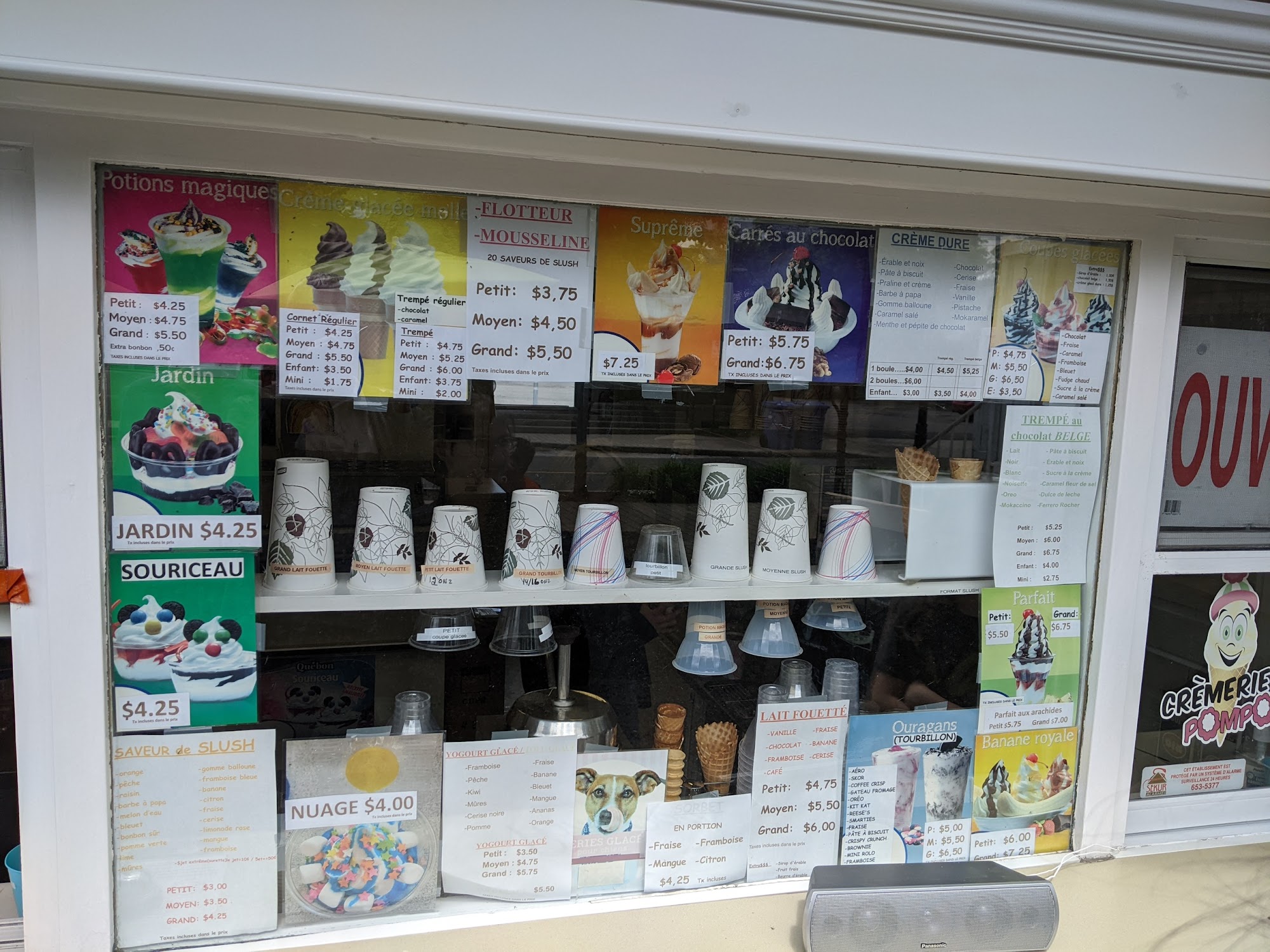 Crèmerie Pompon Menu