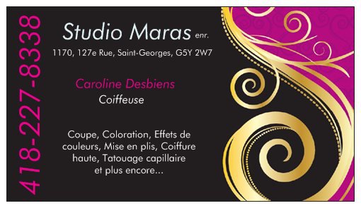 Studio Maras Enr 1170 127e Rue, Saint-Georges Quebec G5Y 2W7