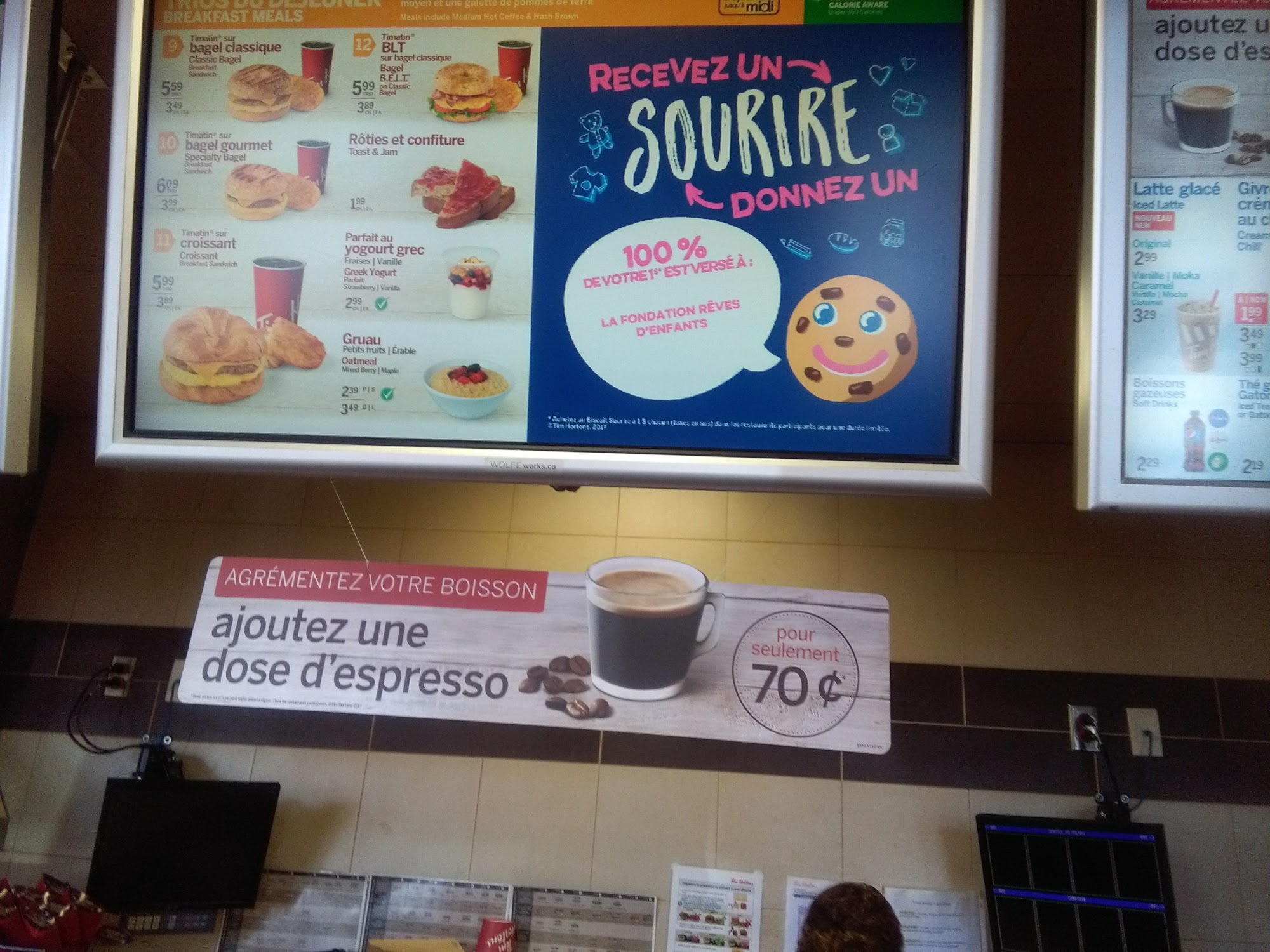 Tim Hortons Menu