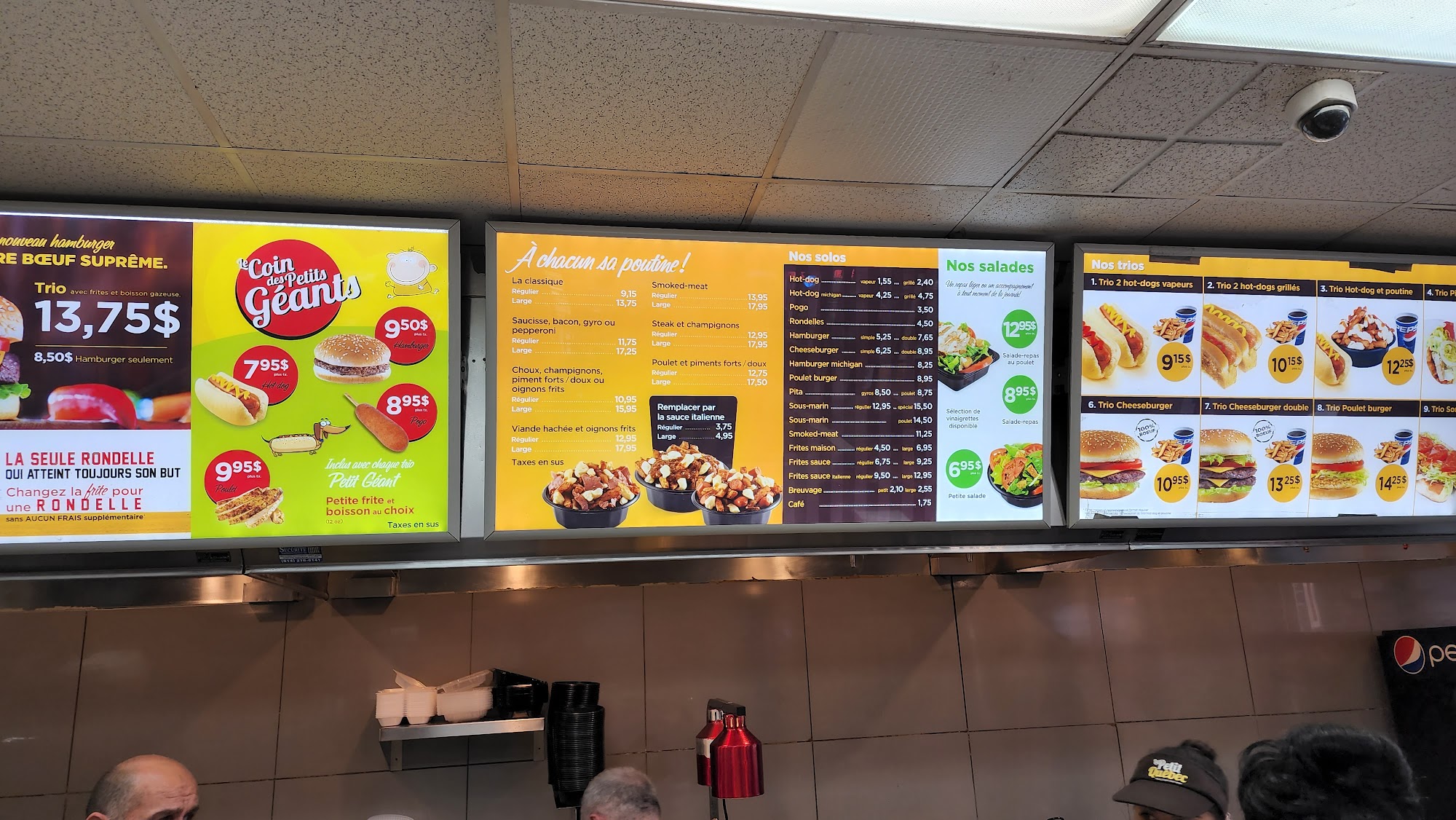 Restaurant La Pataterie Varennes Menu