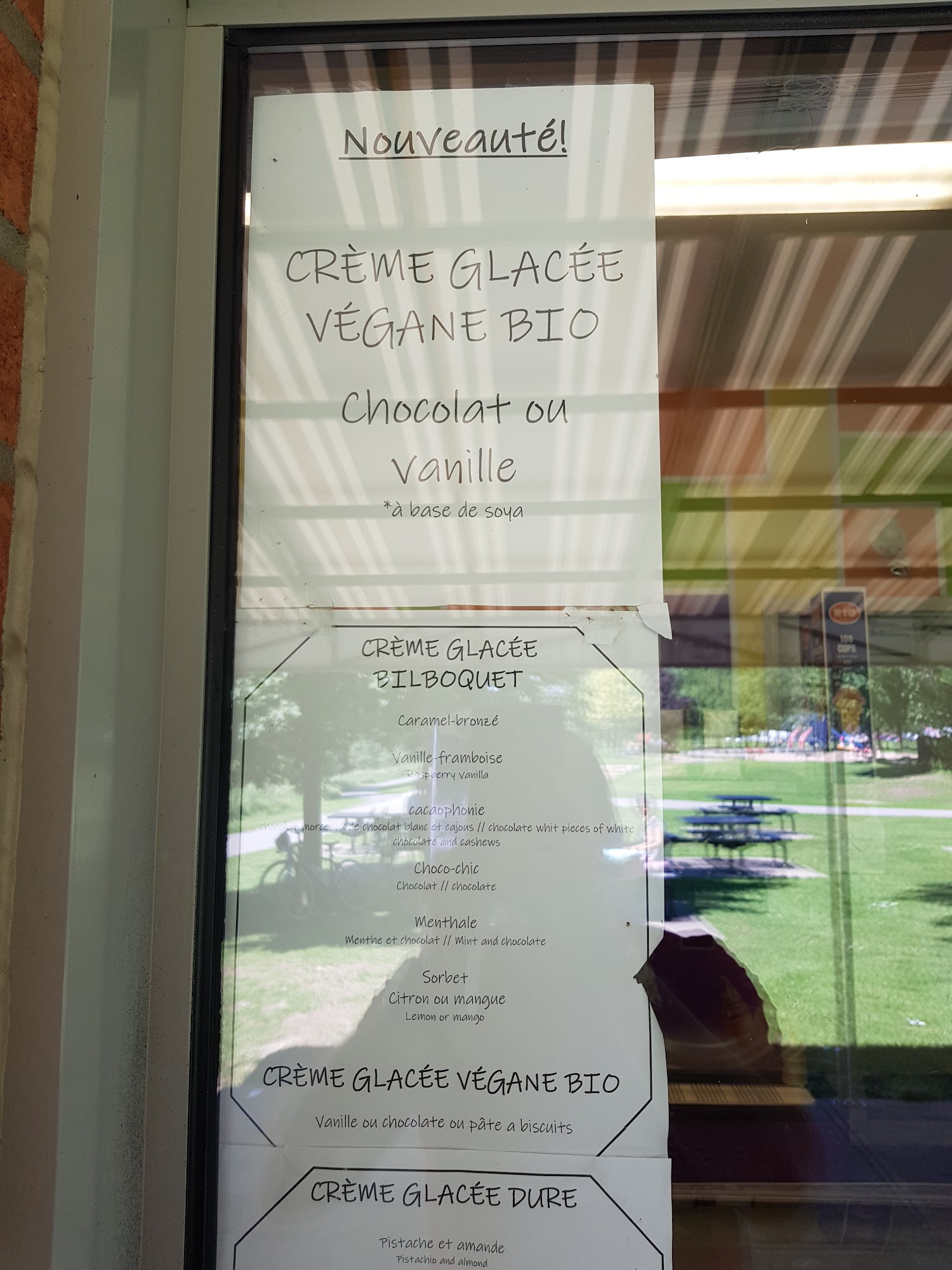 Crèmerie Verdun Menu