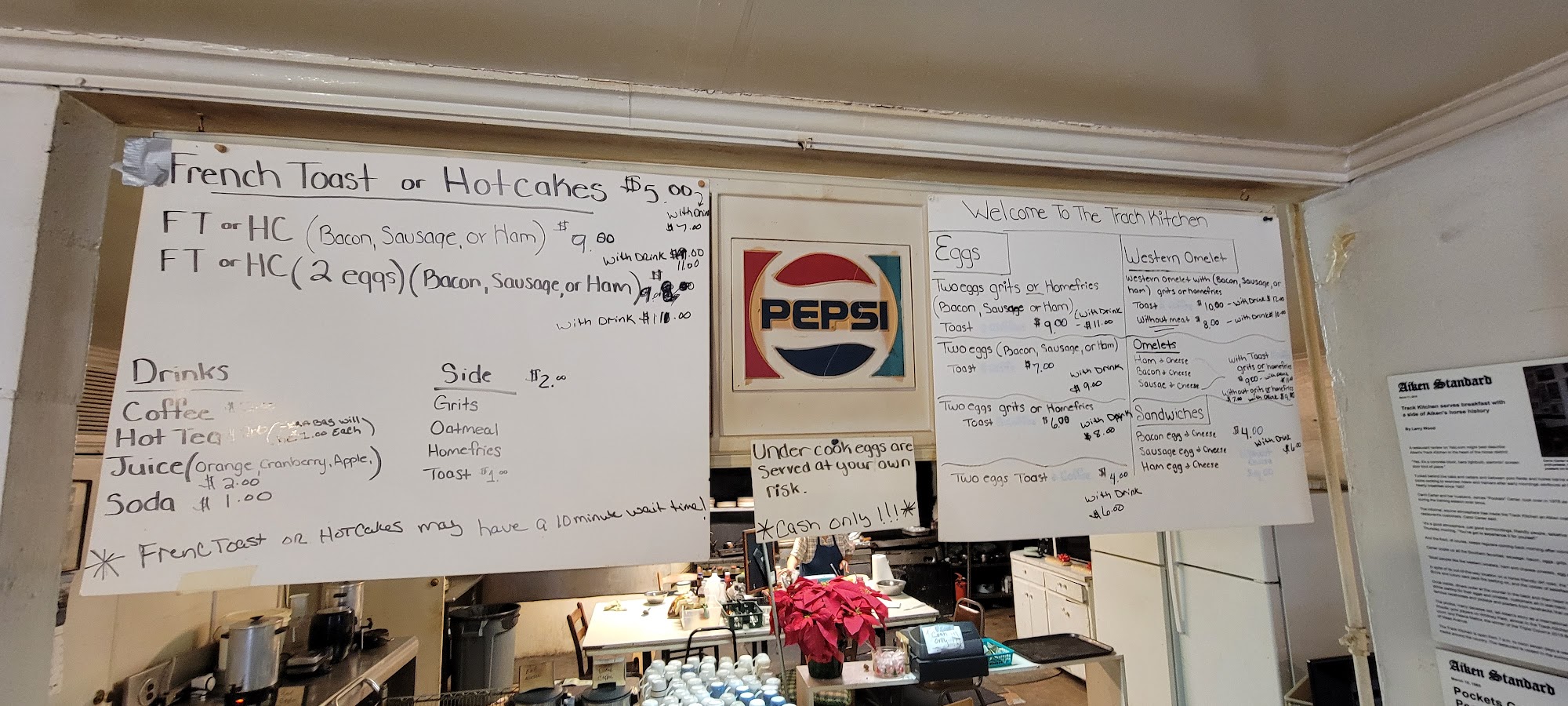 Track Kitchen Menu
