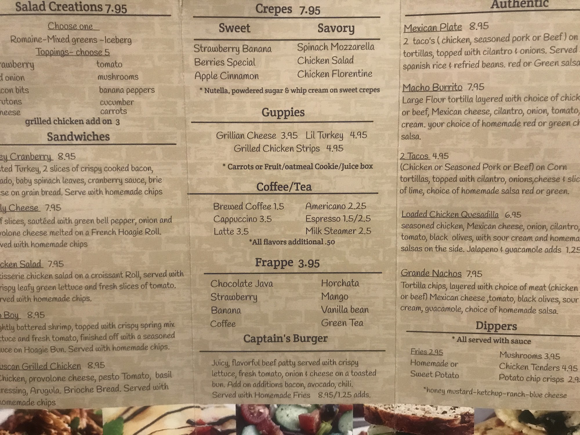 Harbor Oasis Menu